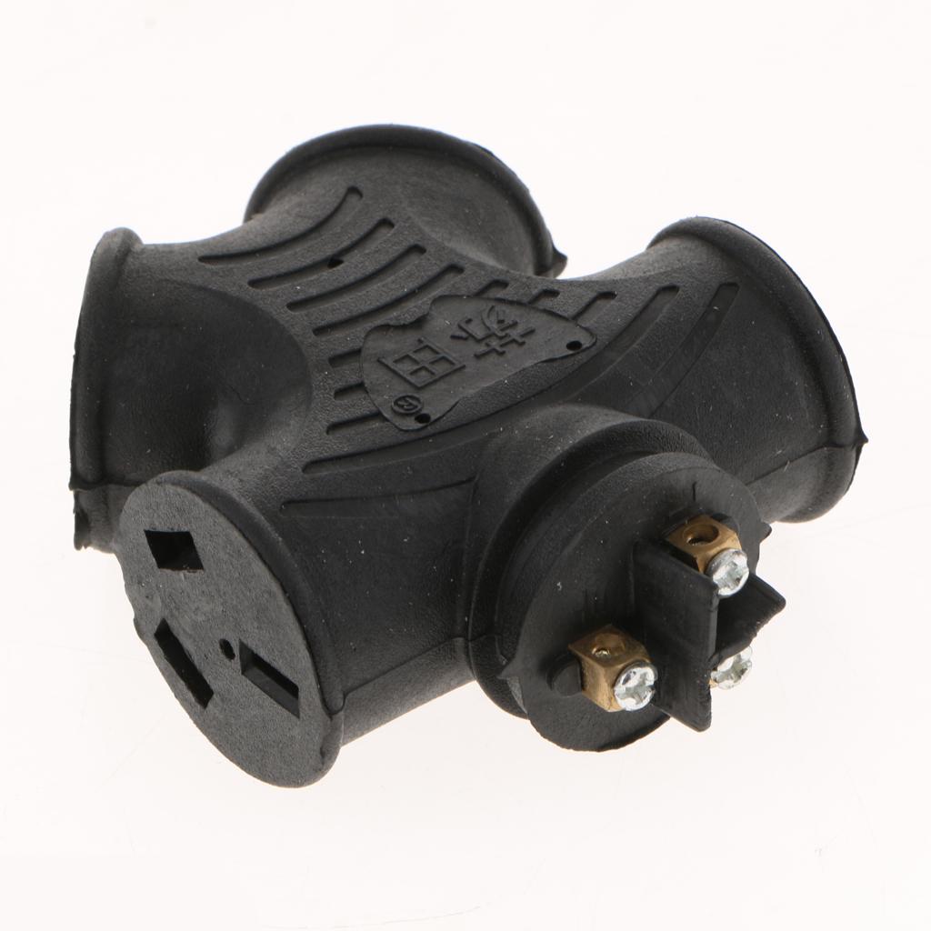 4 Plug Grounded Outlet Extender Surge Protector Grounded Adapter UNIQBUY