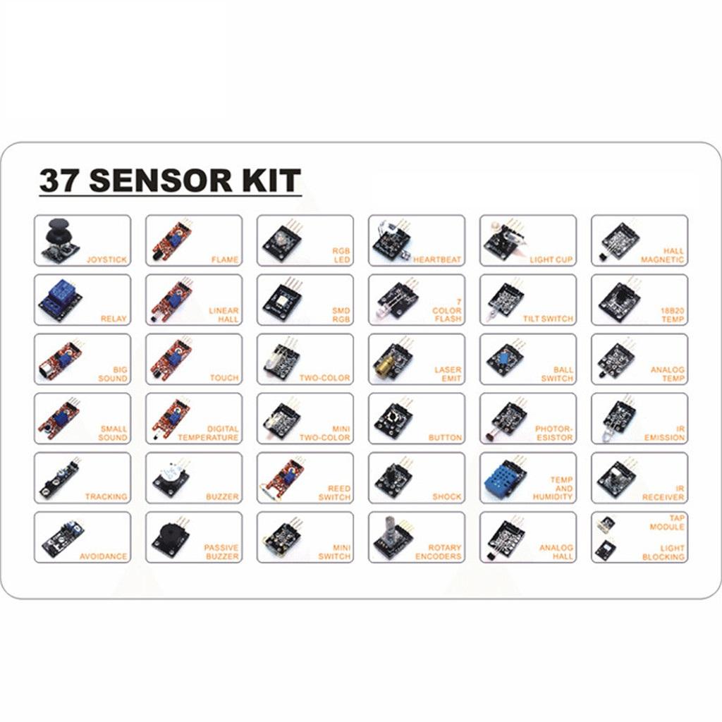 37in1 sensor kits DIY Arduino Learning Kit 37 sensor kit  for Arduino DIY