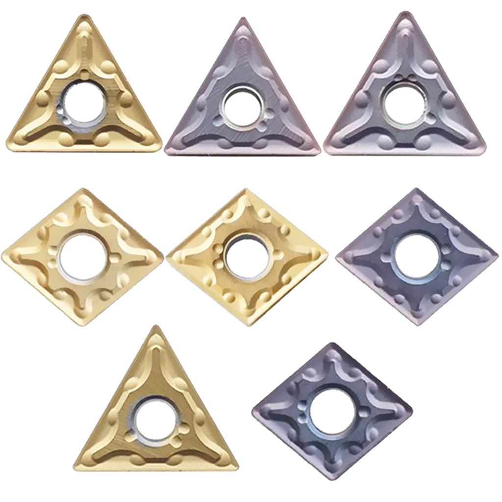 Carbide CNC milling cutter Steel parts Gold TNMG16404