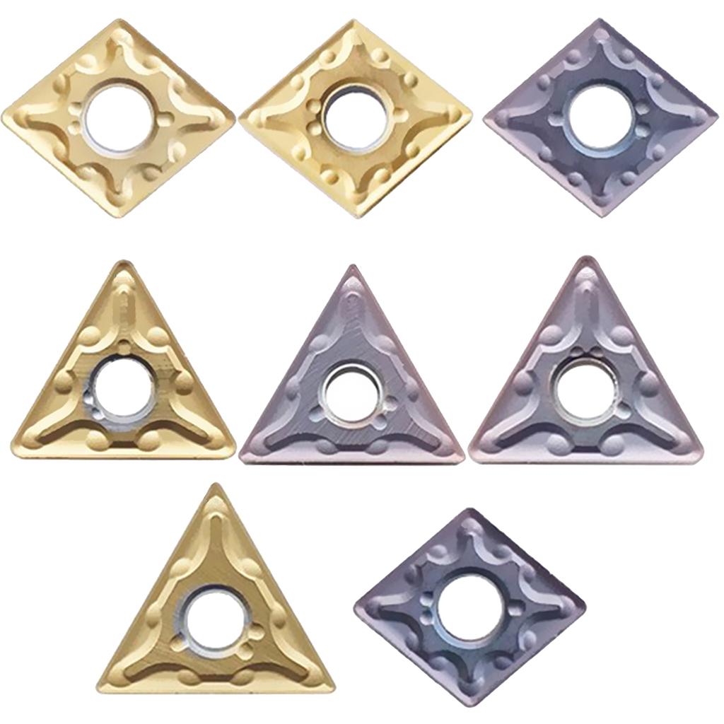 Carbide CNC milling cutter Steel parts Gold TNMG16404
