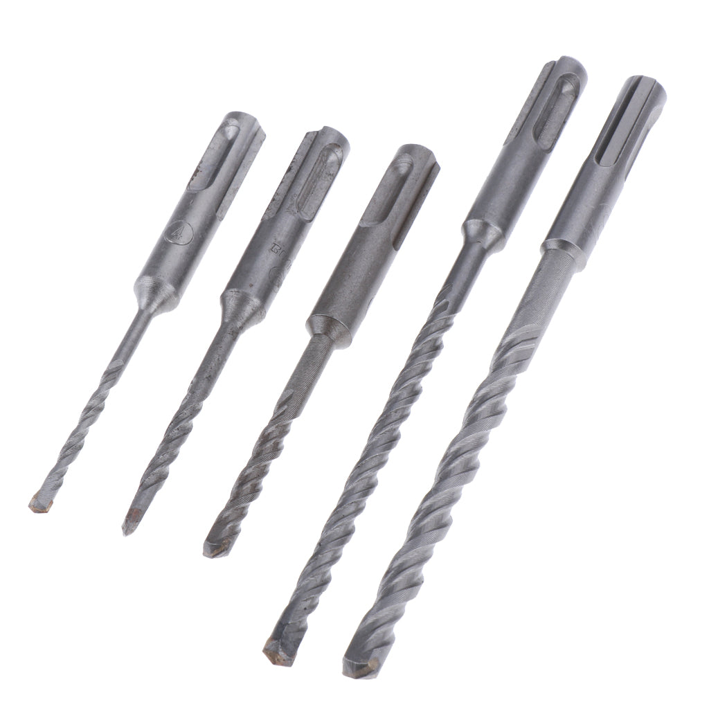 5x Drill Bit Set for Tile Concrete Brick Glass Plastic and Wood Carbide Tip