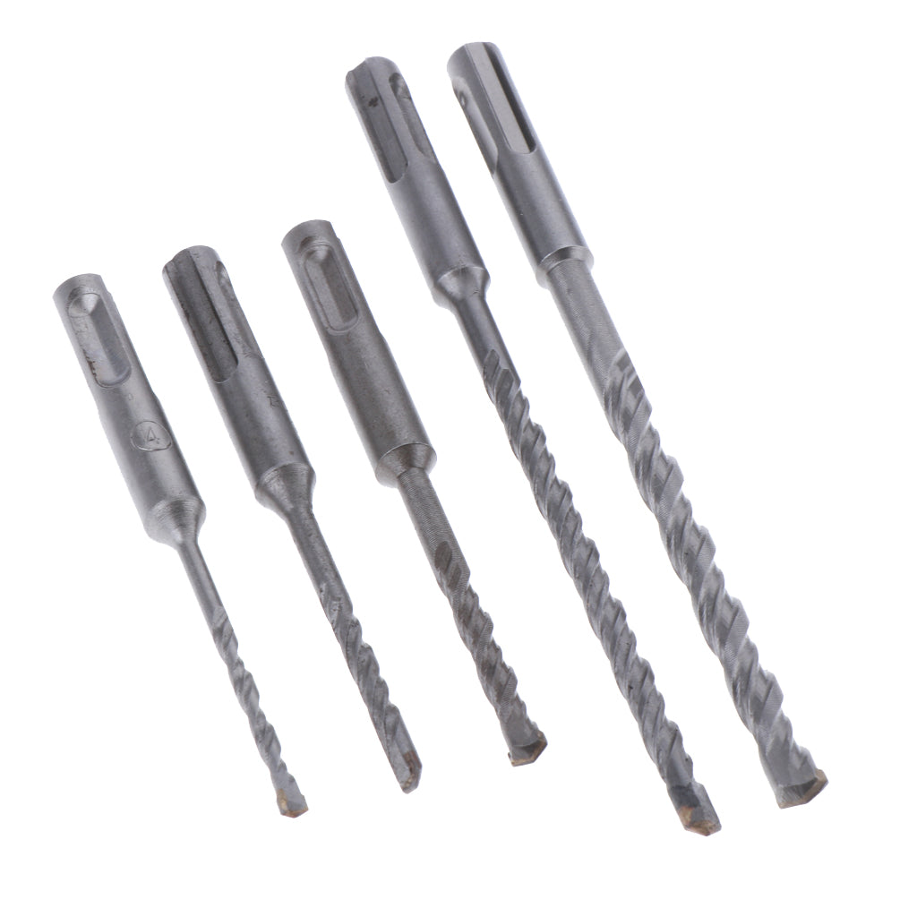 5x Drill Bit Set for Tile Concrete Brick Glass Plastic and Wood Carbide Tip