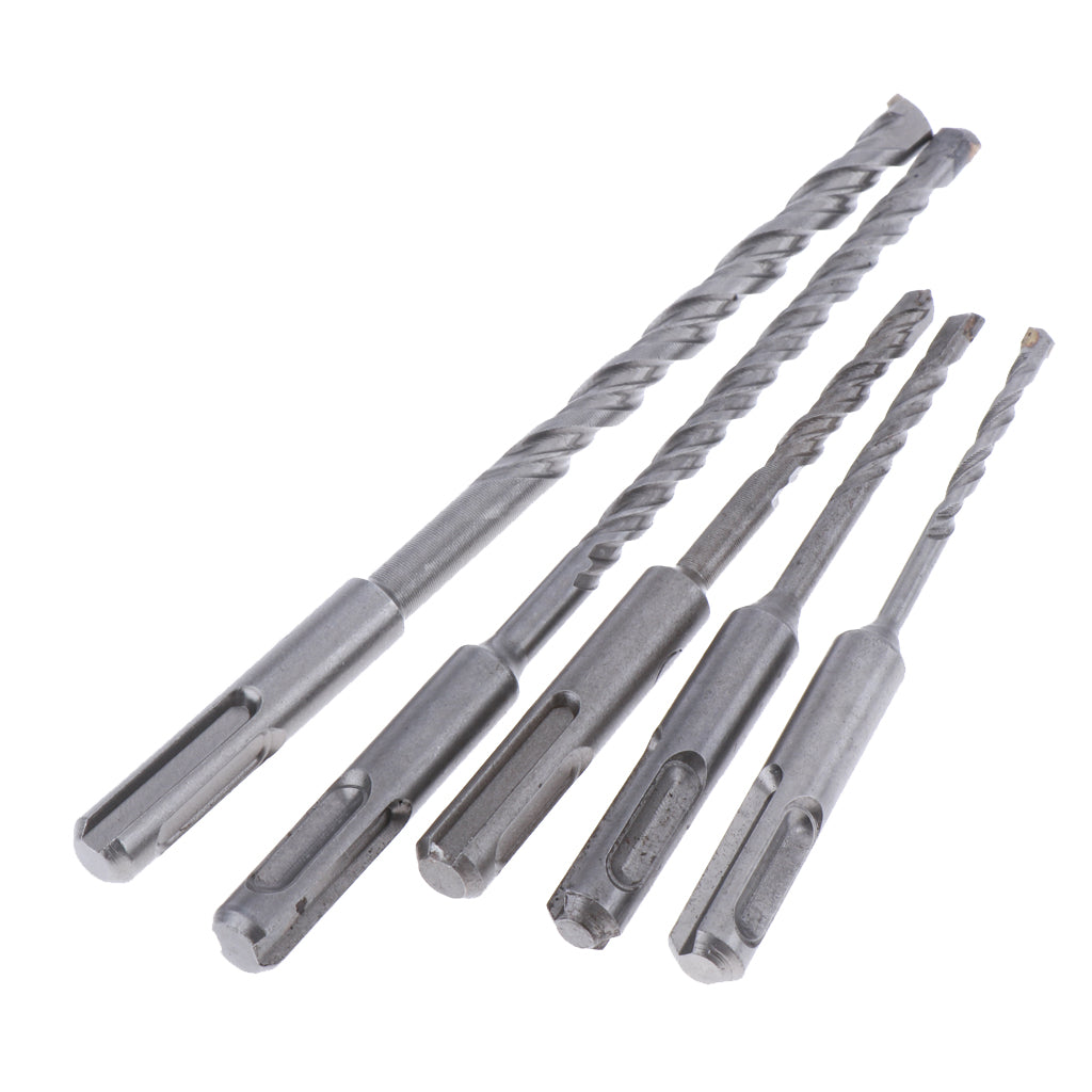 5x Drill Bit Set for Tile Concrete Brick Glass Plastic and Wood Carbide Tip