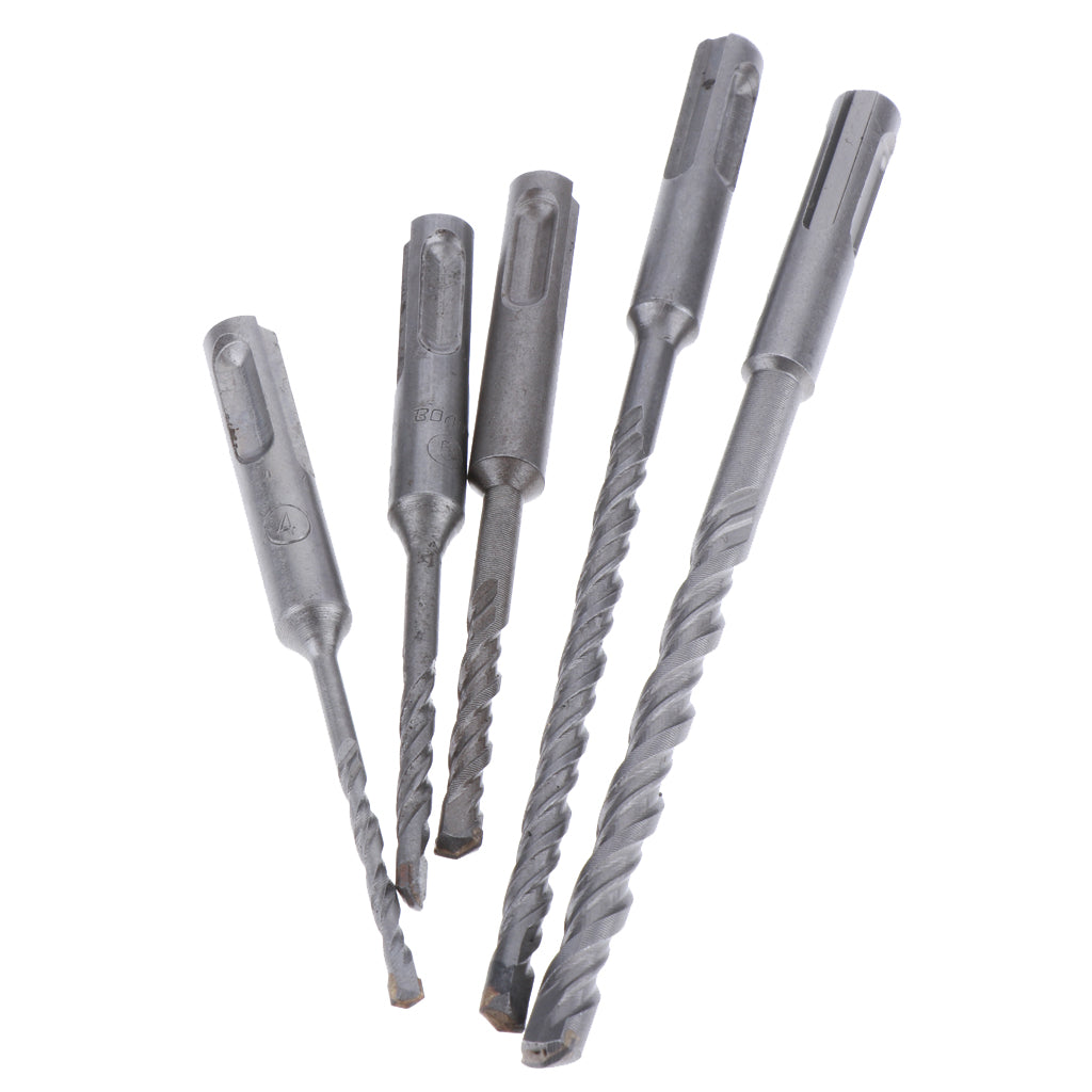 5x Drill Bit Set for Tile Concrete Brick Glass Plastic and Wood Carbide Tip