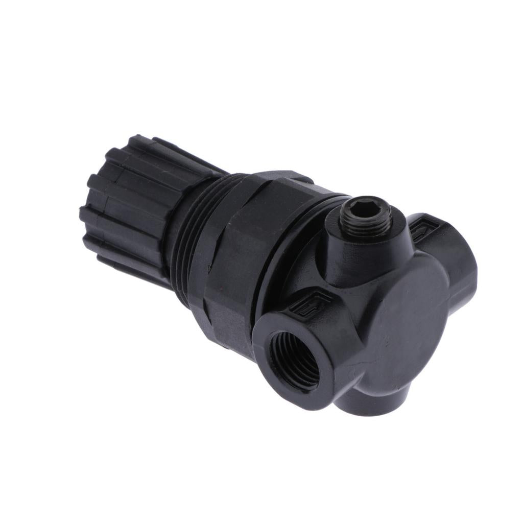 NR200 Plastic Air Pressure Compressor Relief Valve with Pressure Gauge 1/4