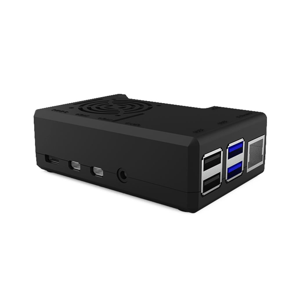 ABS Plastic Cooling Fan Protection Case Cooling Shell for Raspberry Pi 4B
