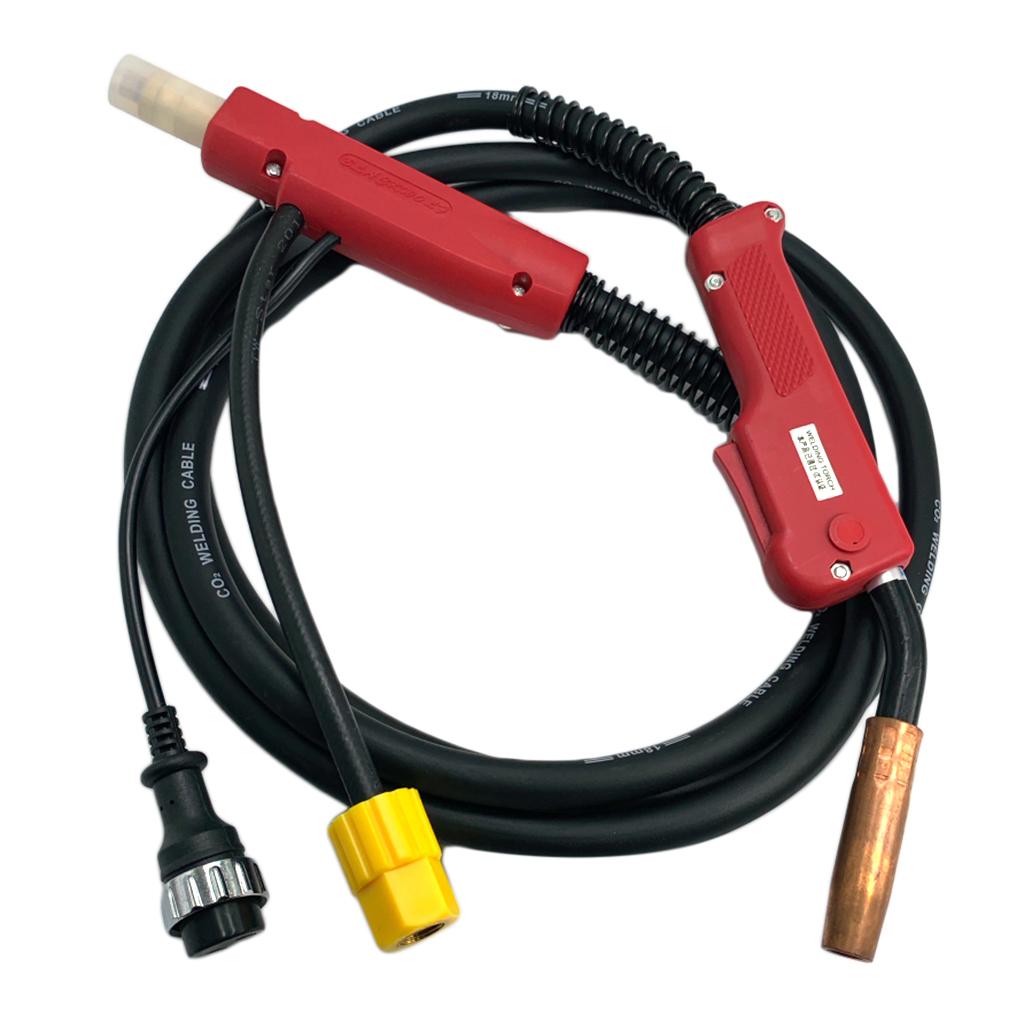Welder Machine Welding Torch Euro Central Plug Connector Adaptor 180A 3M