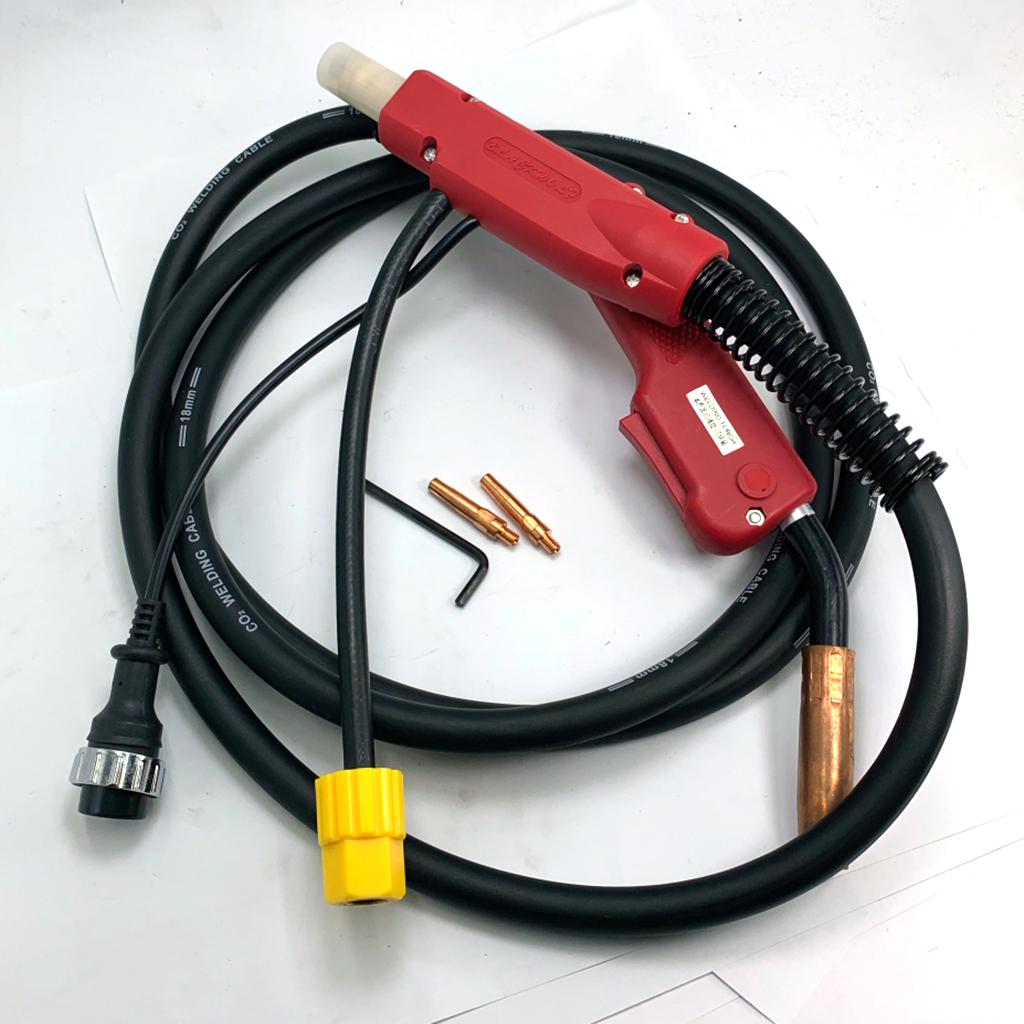 Welder Machine Welding Torch Euro Central Plug Connector Adaptor 180A 3M