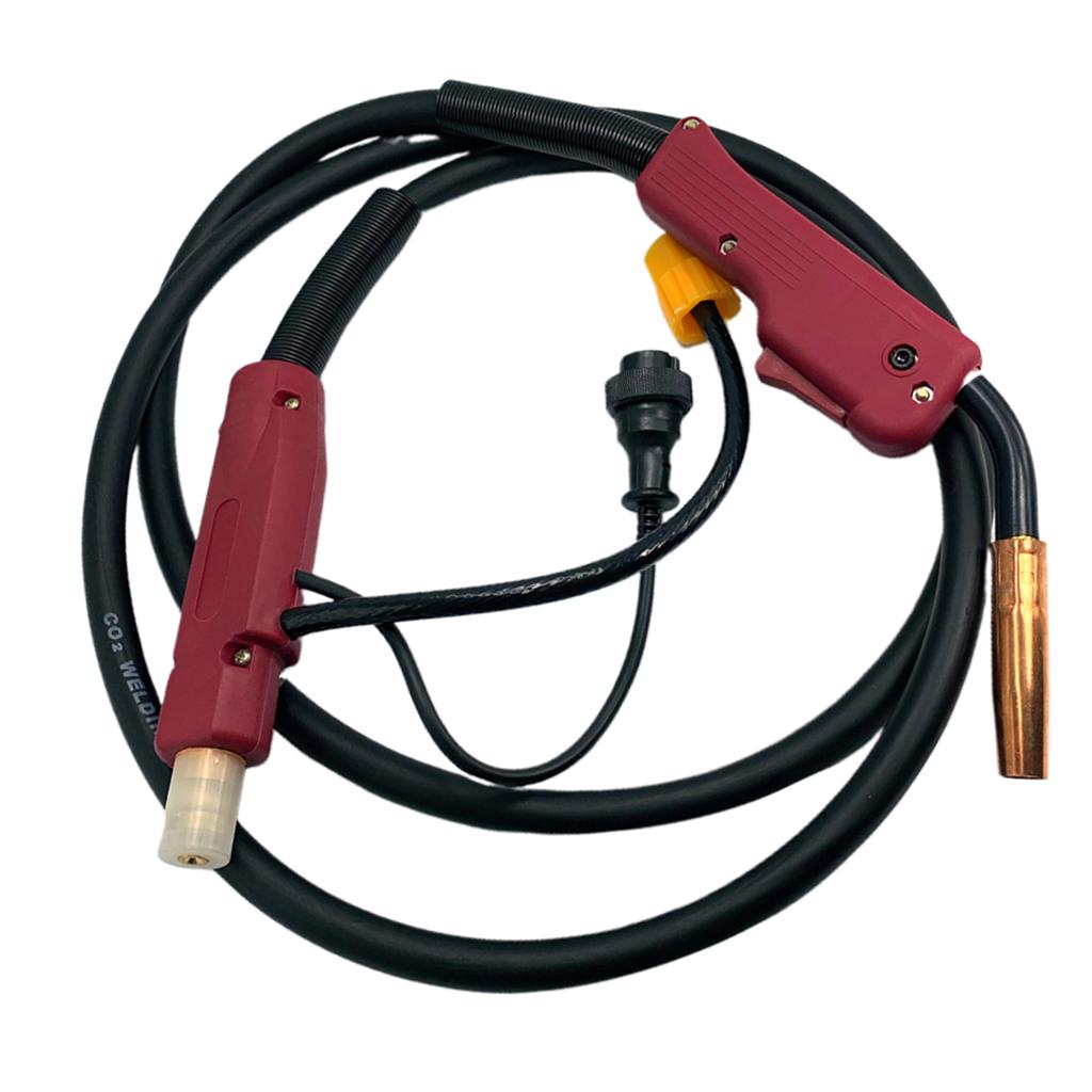 Welder Machine Welding Torch Euro Central Plug Connector Adaptor 200A 3M