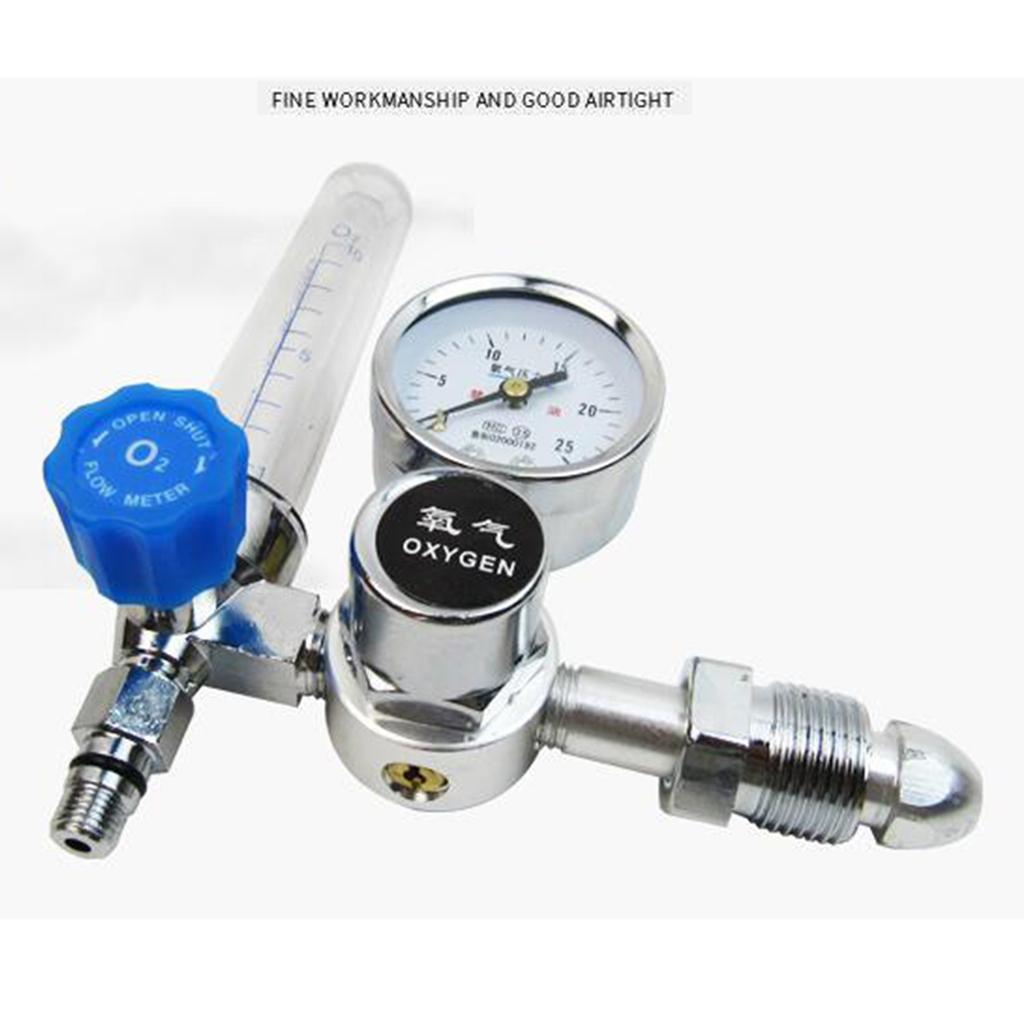 Oxygen Inhaler Oxygen Regulator 1-100MPa Pressure Reducer Gauge Flow Meter