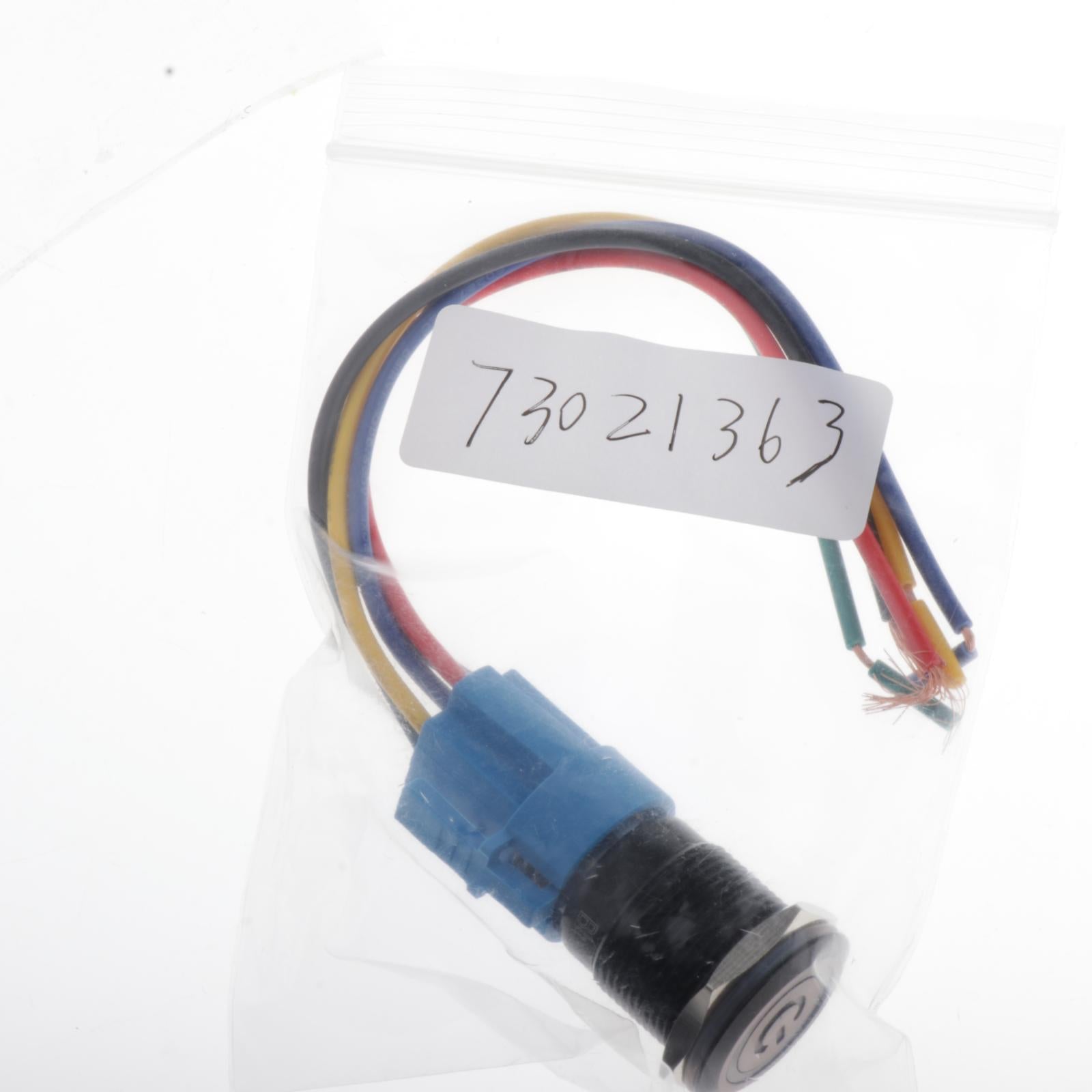 12V Blue LED Power Button Latching Switch Push Button Starter Switch On/Off