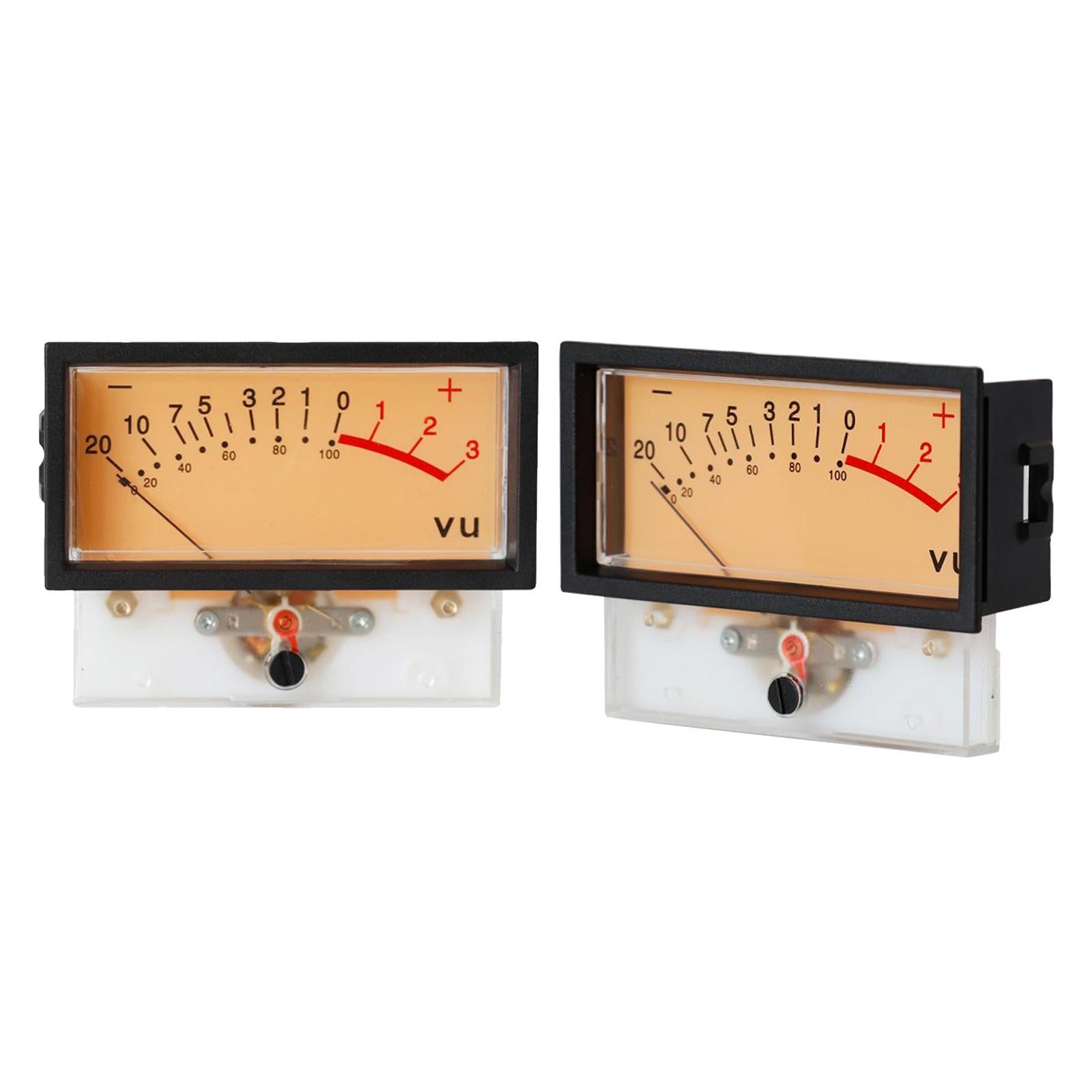 2pcs TN-73 VU Meter Power Amplifiers DB Level Header Audio Meter Chassis