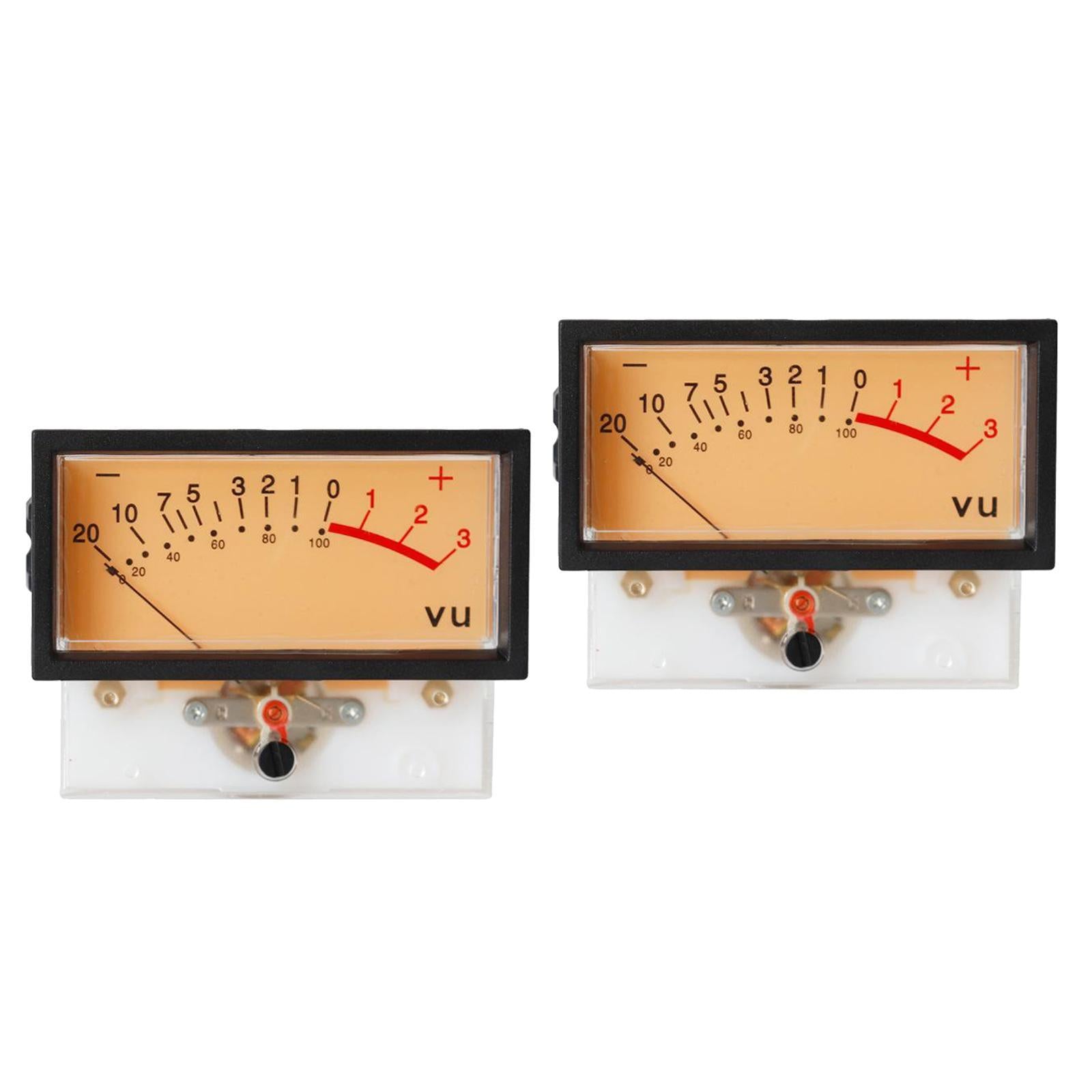 2pcs TN-73 VU Meter Power Amplifiers DB Level Header Audio Meter Chassis