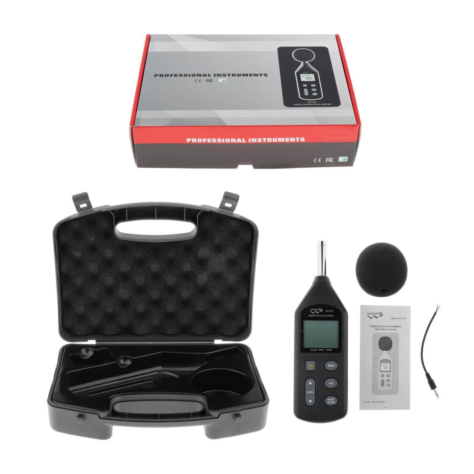 Noise Sound Level Meter 30-130db Digital Decibel Moniter Tester LCD Display