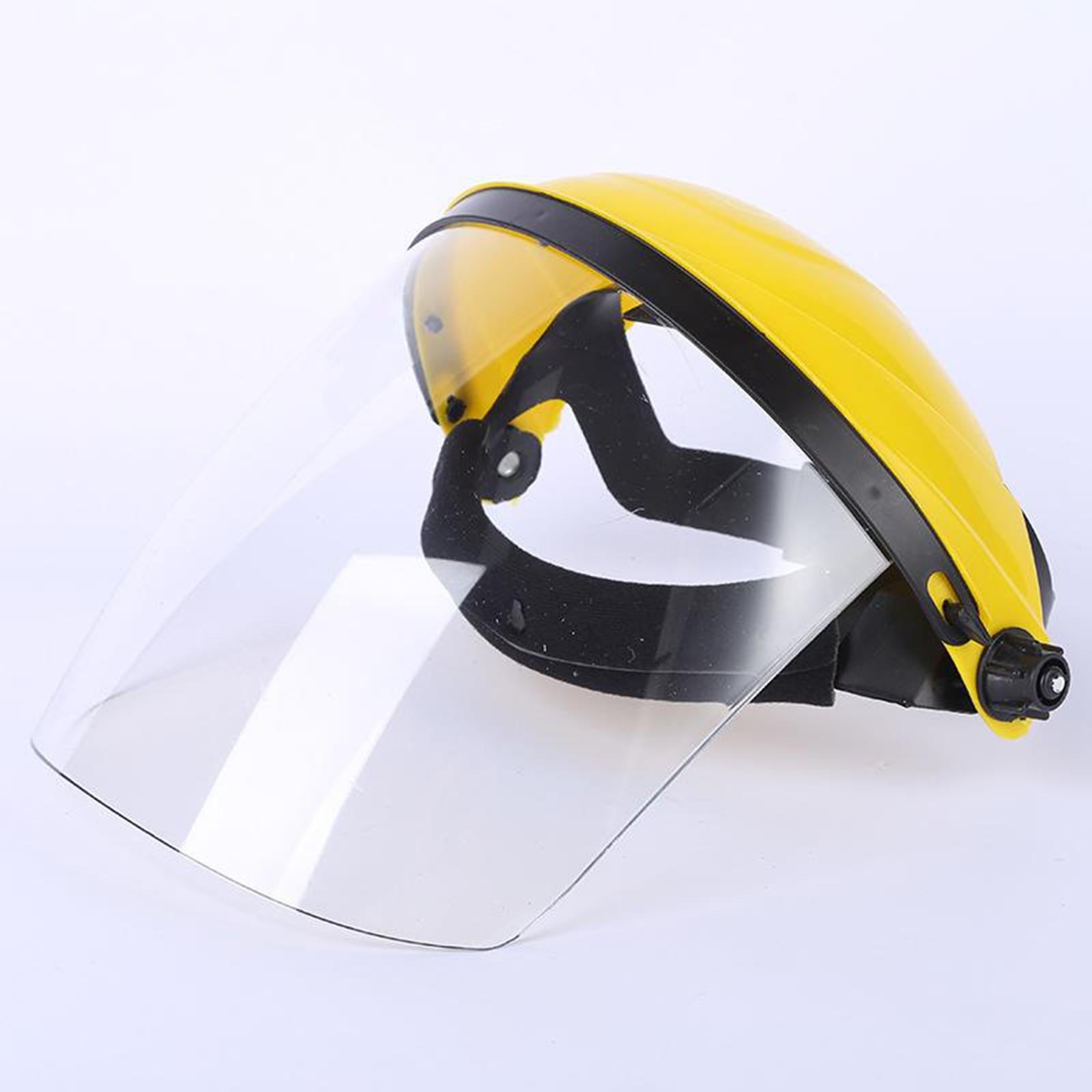 Protective Shield Head-Mounted Face Eye Shield Screen Grinding Clear