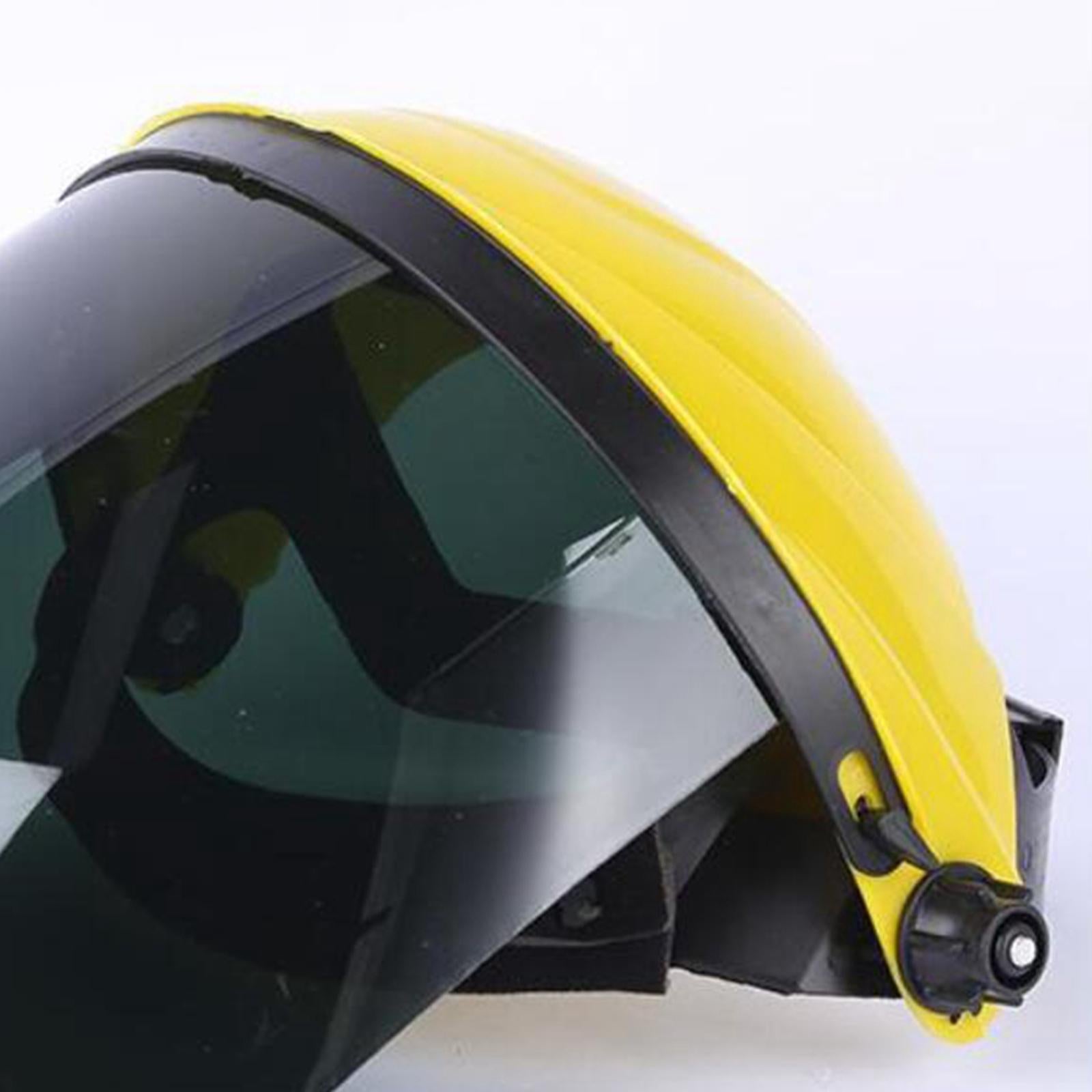 Protective Shield Head-Mounted Face Eye Shield Screen Grinding Gray
