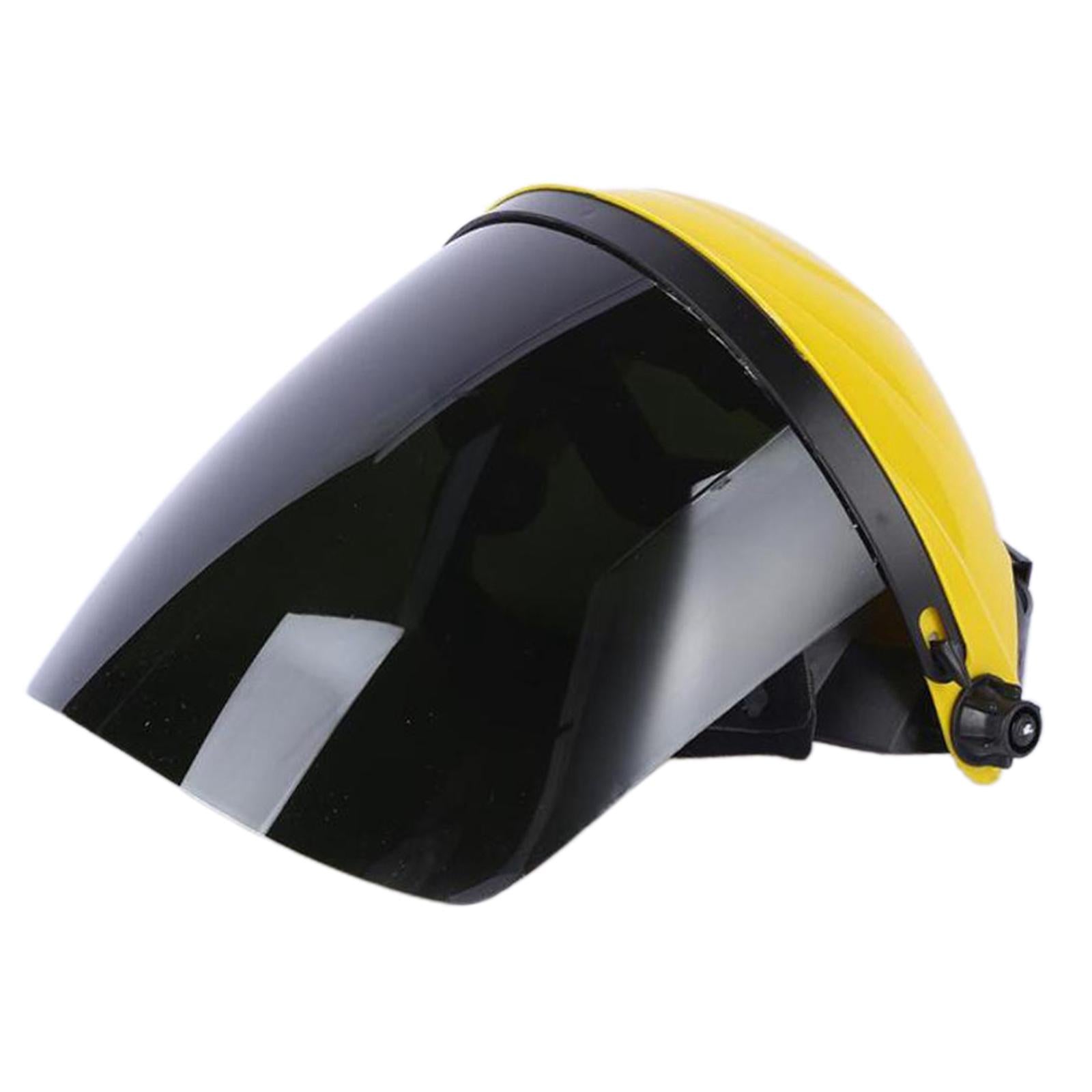 Protective Shield Head-Mounted Face Eye Shield Screen Grinding Yellow