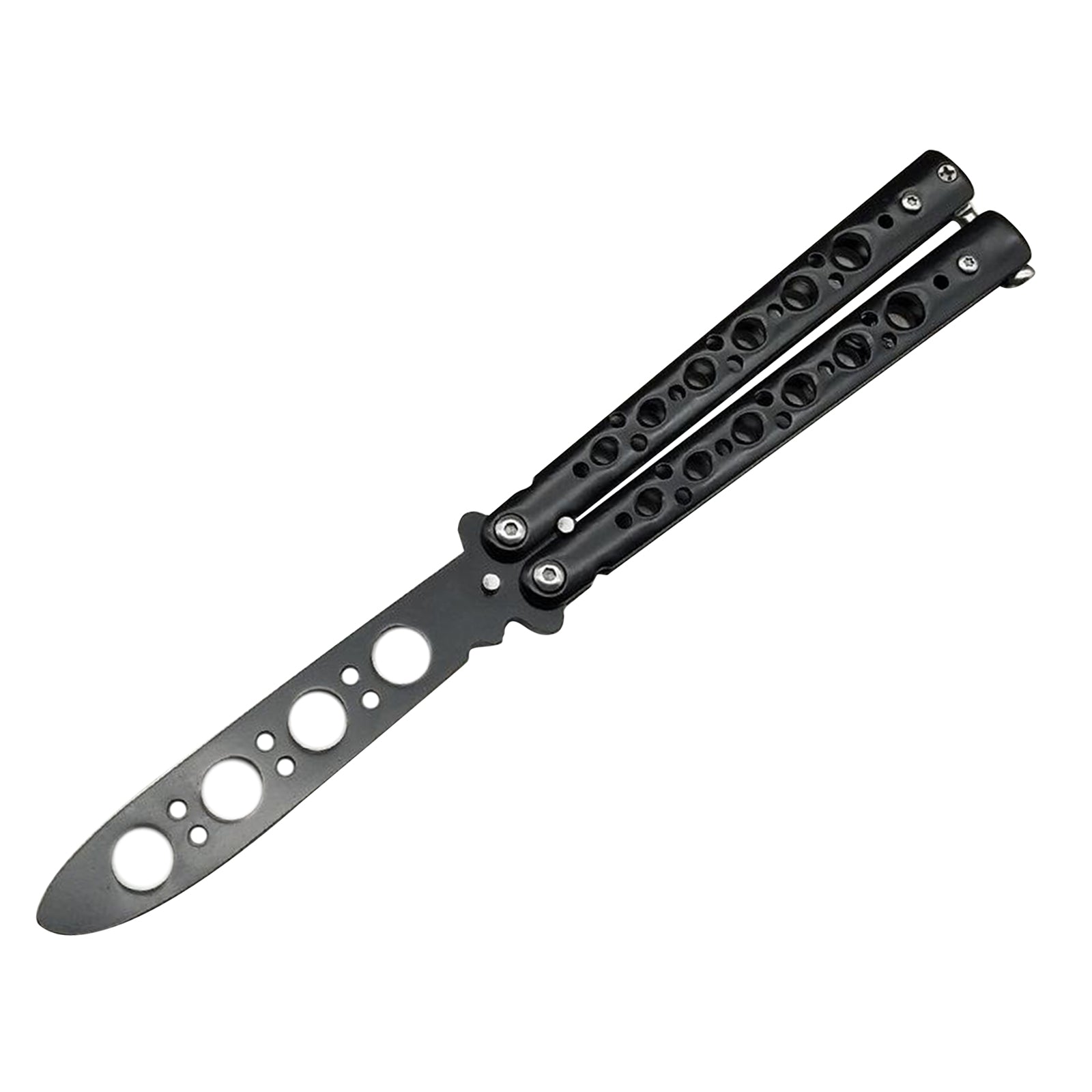 Butterfly Balisong Trainer Training Knife Tool Durable Black