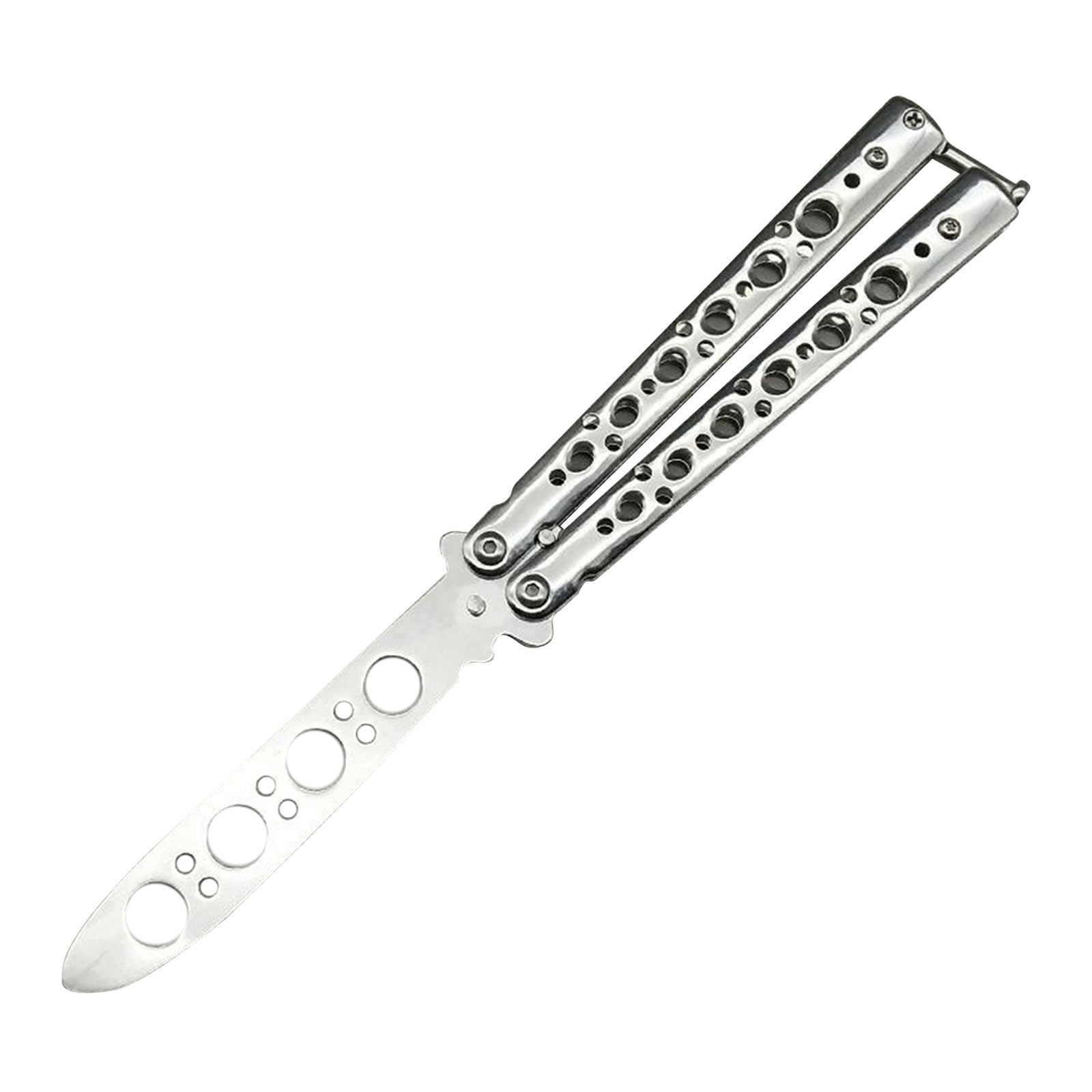 Butterfly Balisong Trainer Training Knife Tool Durable White