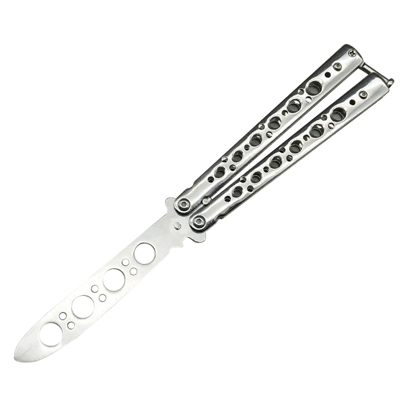 Butterfly Balisong Trainer Training Knife Tool Durable White