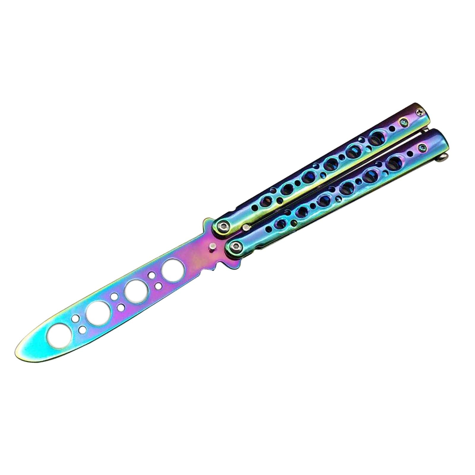 Butterfly Balisong Trainer Training Knife Tool Durable Colorful