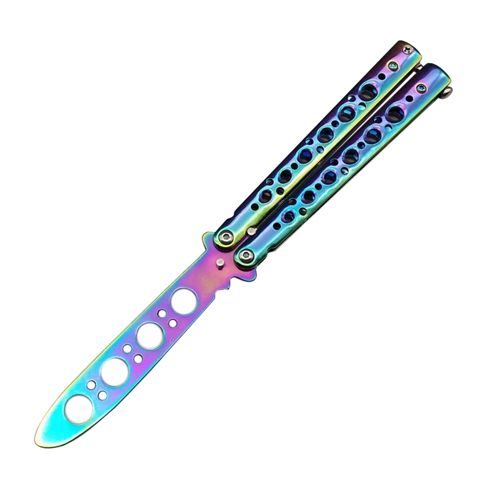 Butterfly Balisong Trainer Training Knife Tool Durable Colorful
