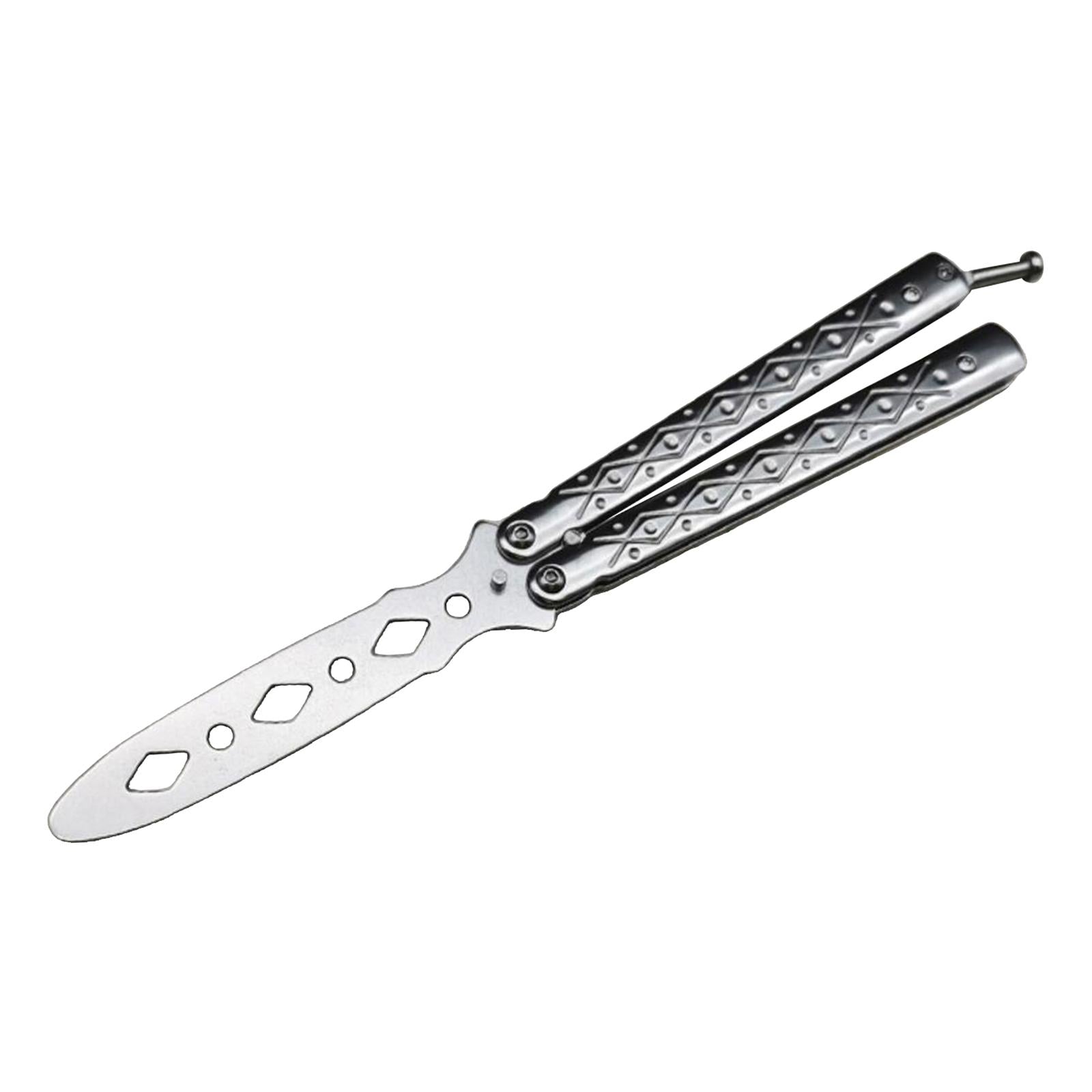 Butterfly Balisong Trainer Training Knife Tool Safe Use White