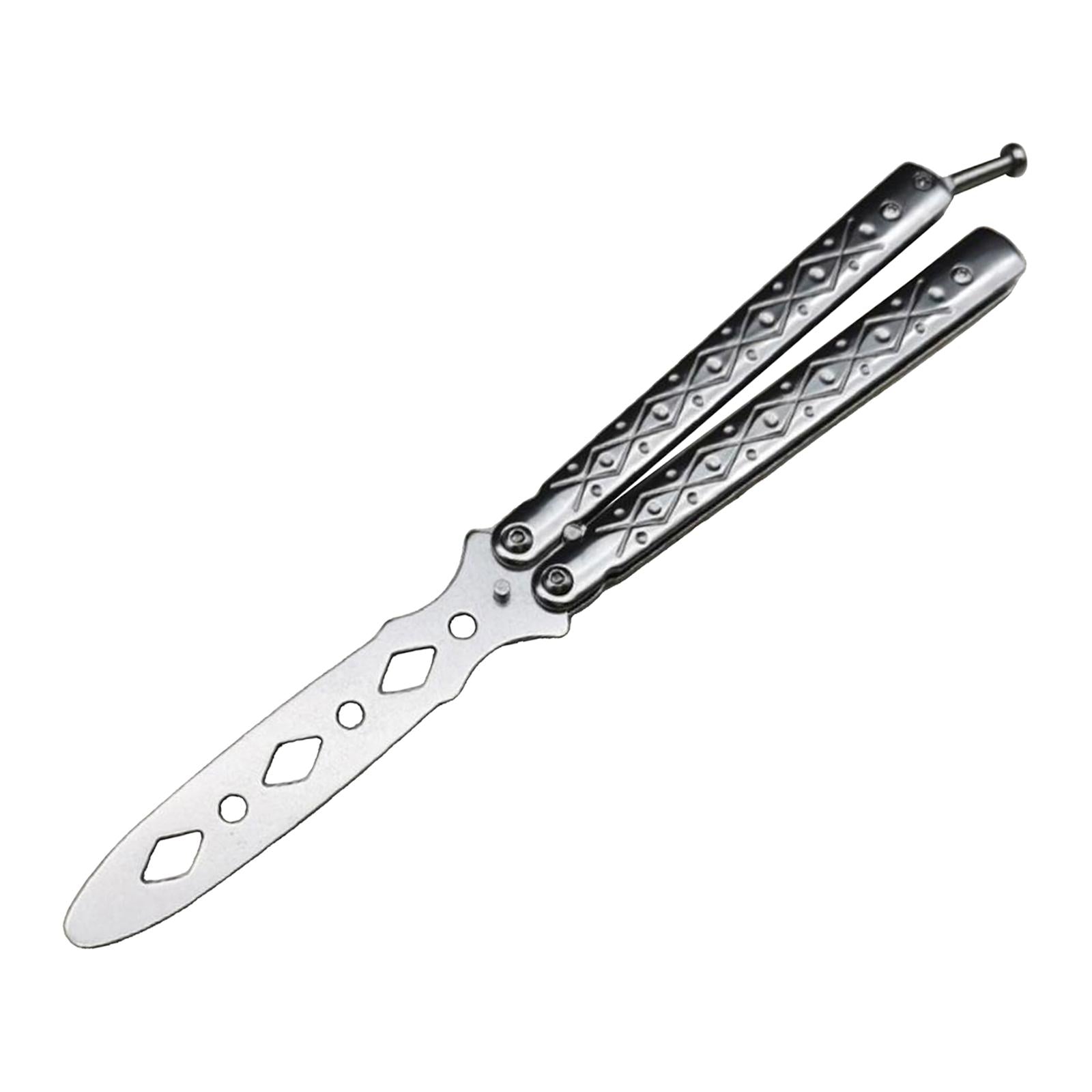 Butterfly Balisong Trainer Training Knife Tool Safe Use White