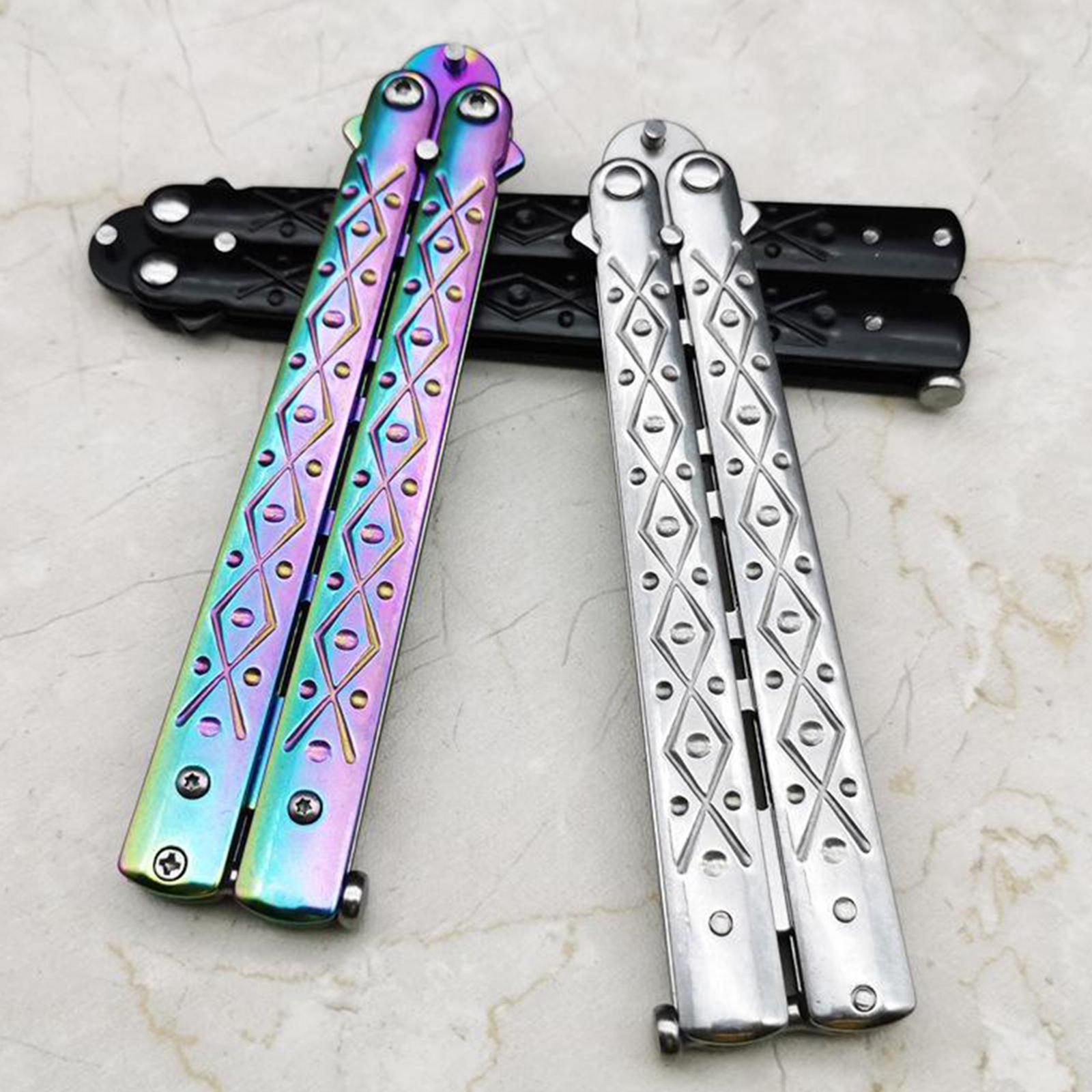 Butterfly Balisong Trainer Training Knife Tool Safe Use Multicolor