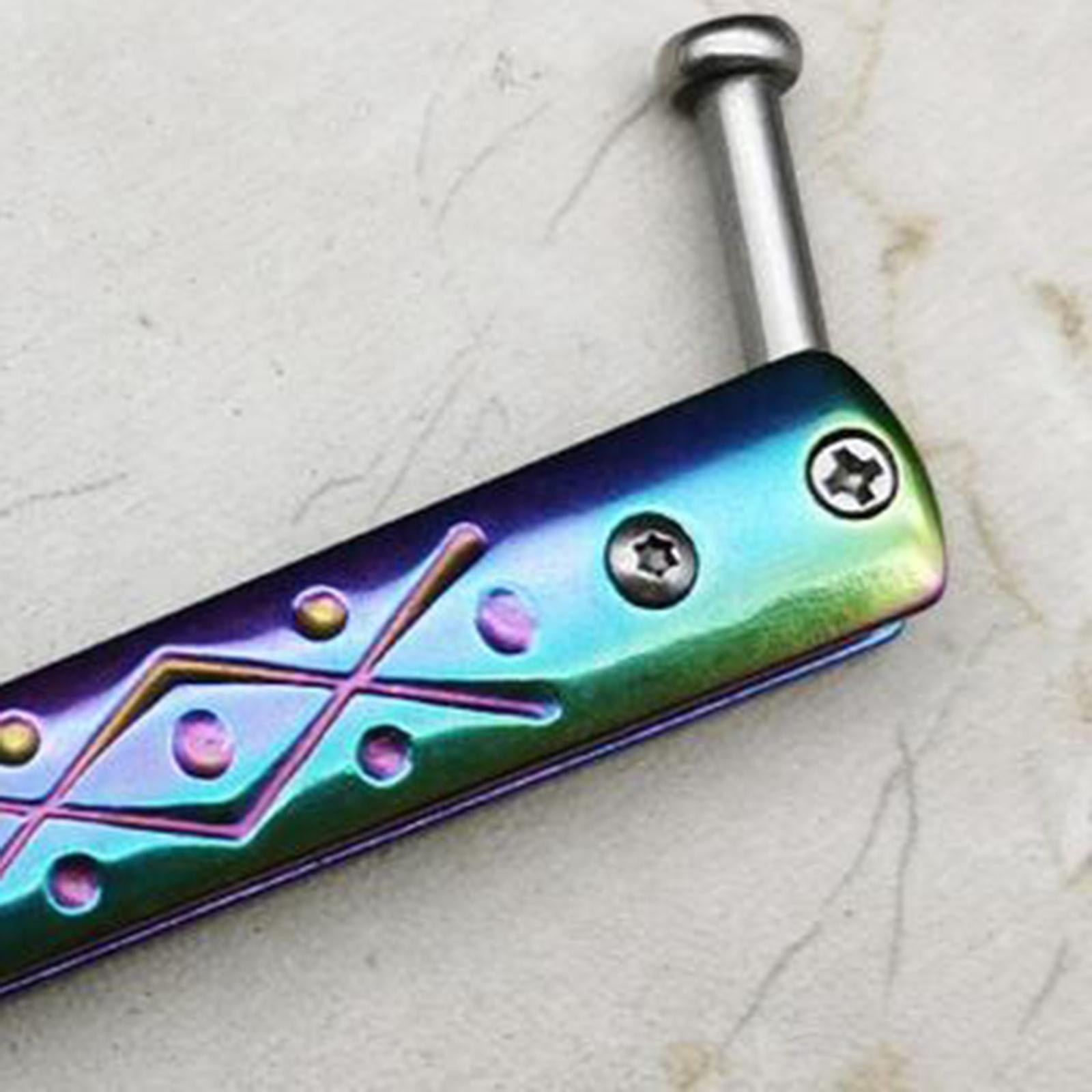 Butterfly Balisong Trainer Training Knife Tool Safe Use Multicolor
