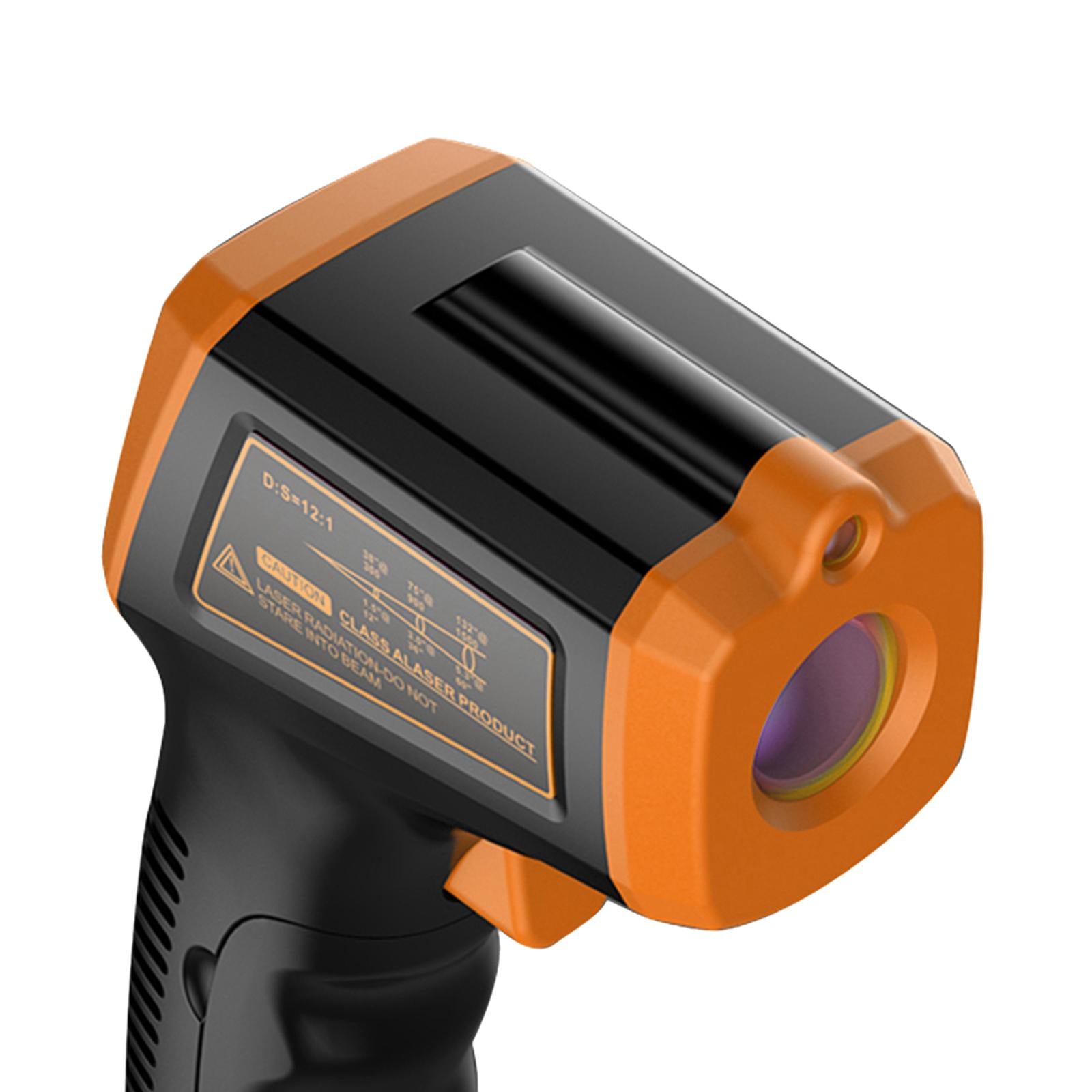 Digital Thermometer Infrared Handheld Temperature Gun Non-Contact Orange