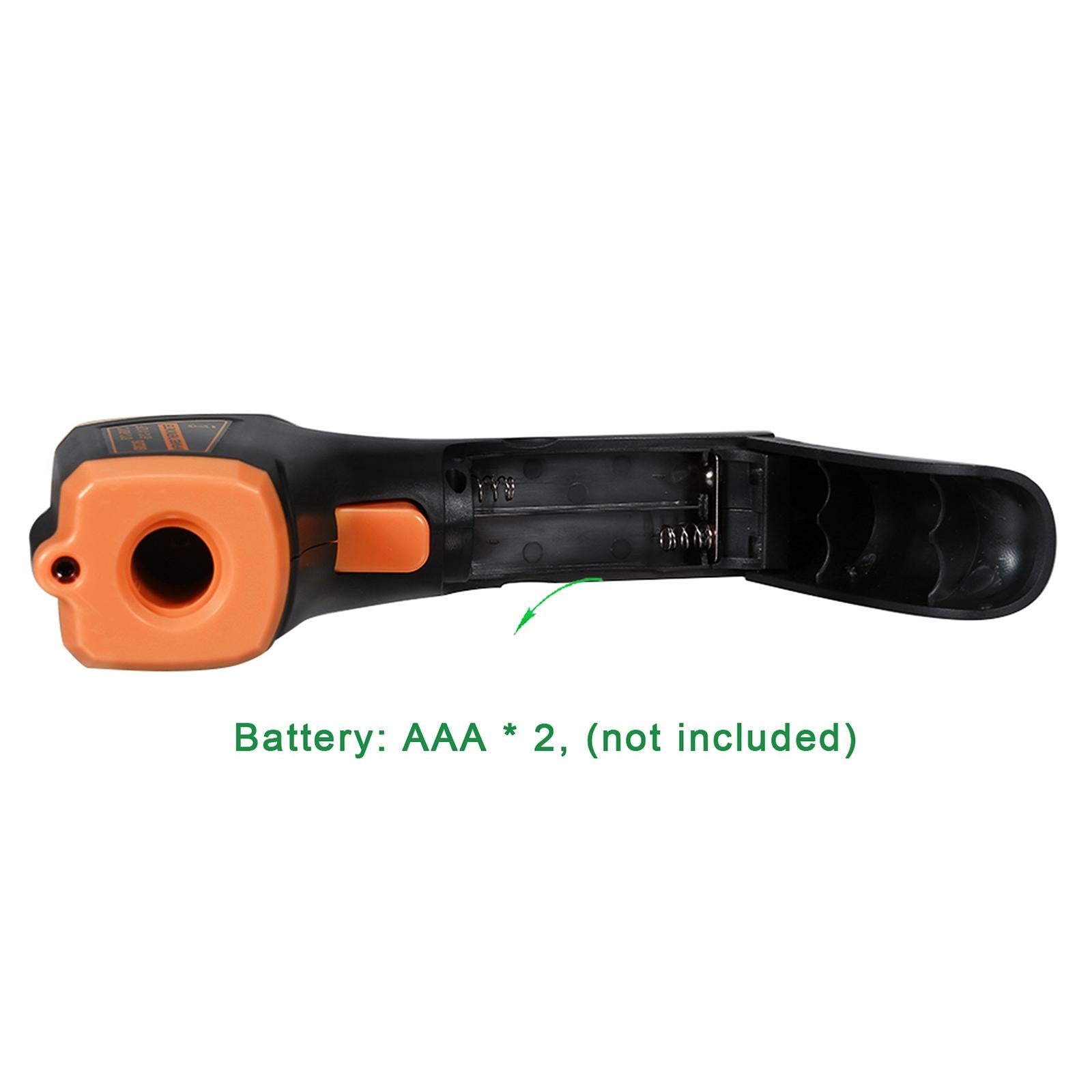 Digital Thermometer Infrared Handheld Temperature Gun Non-Contact Orange