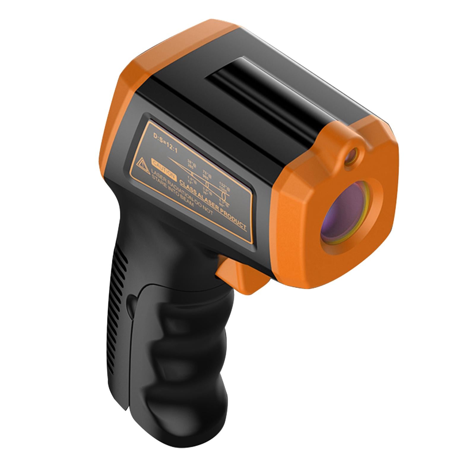 Digital Thermometer Infrared Handheld Temperature Gun Non-Contact Orange