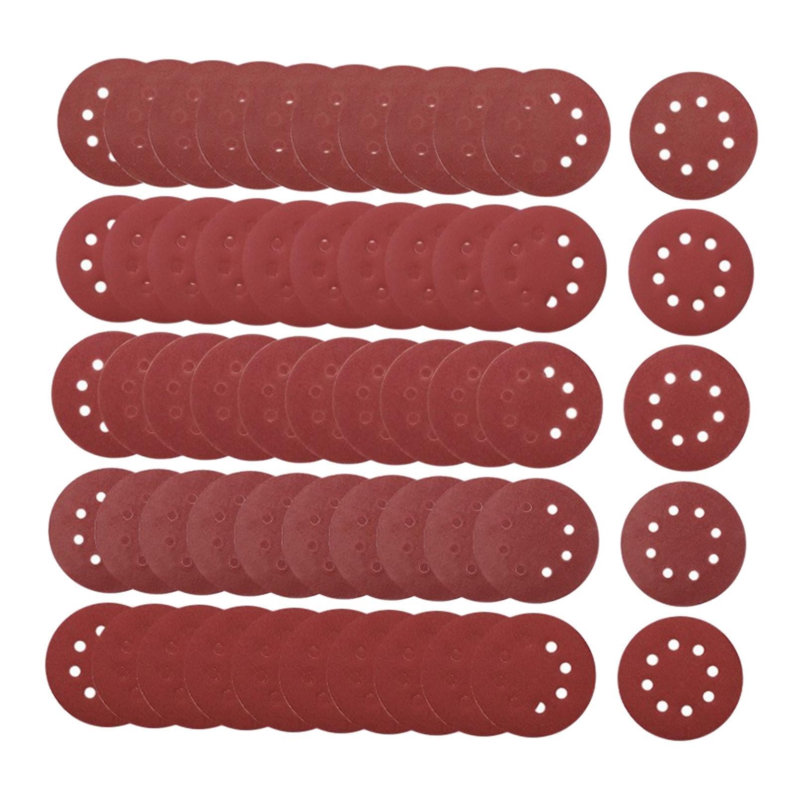 Red Sandpaper 60/ 80/ 100/ 120 /240 Grit Sanding Disc Roll of 100