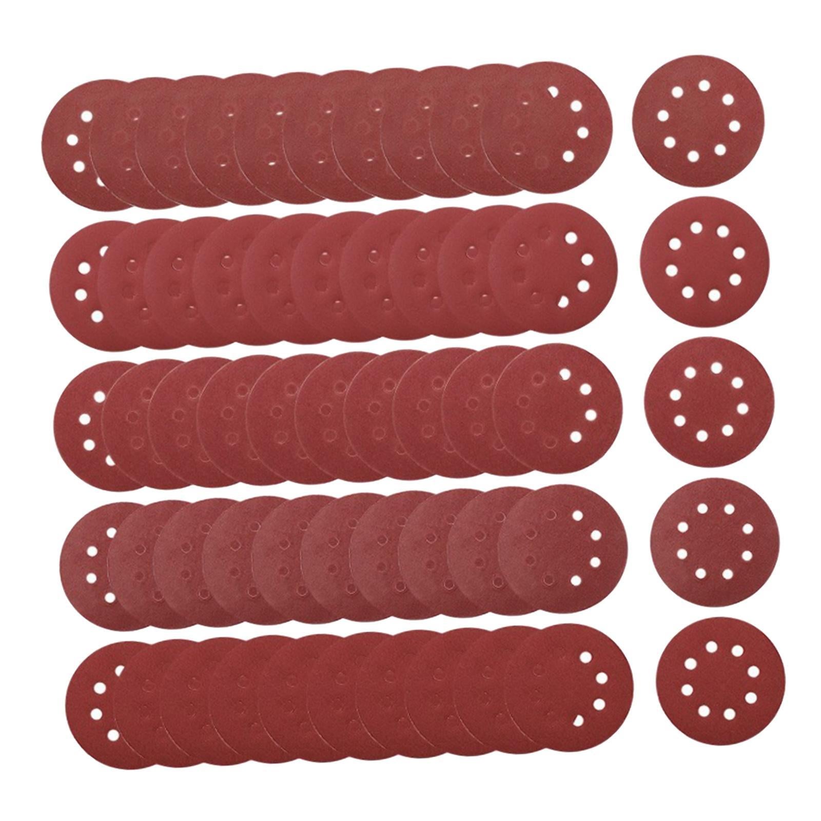 Red Sandpaper 60/ 80/ 100/ 120 /240 Grit Sanding Disc Roll of 100