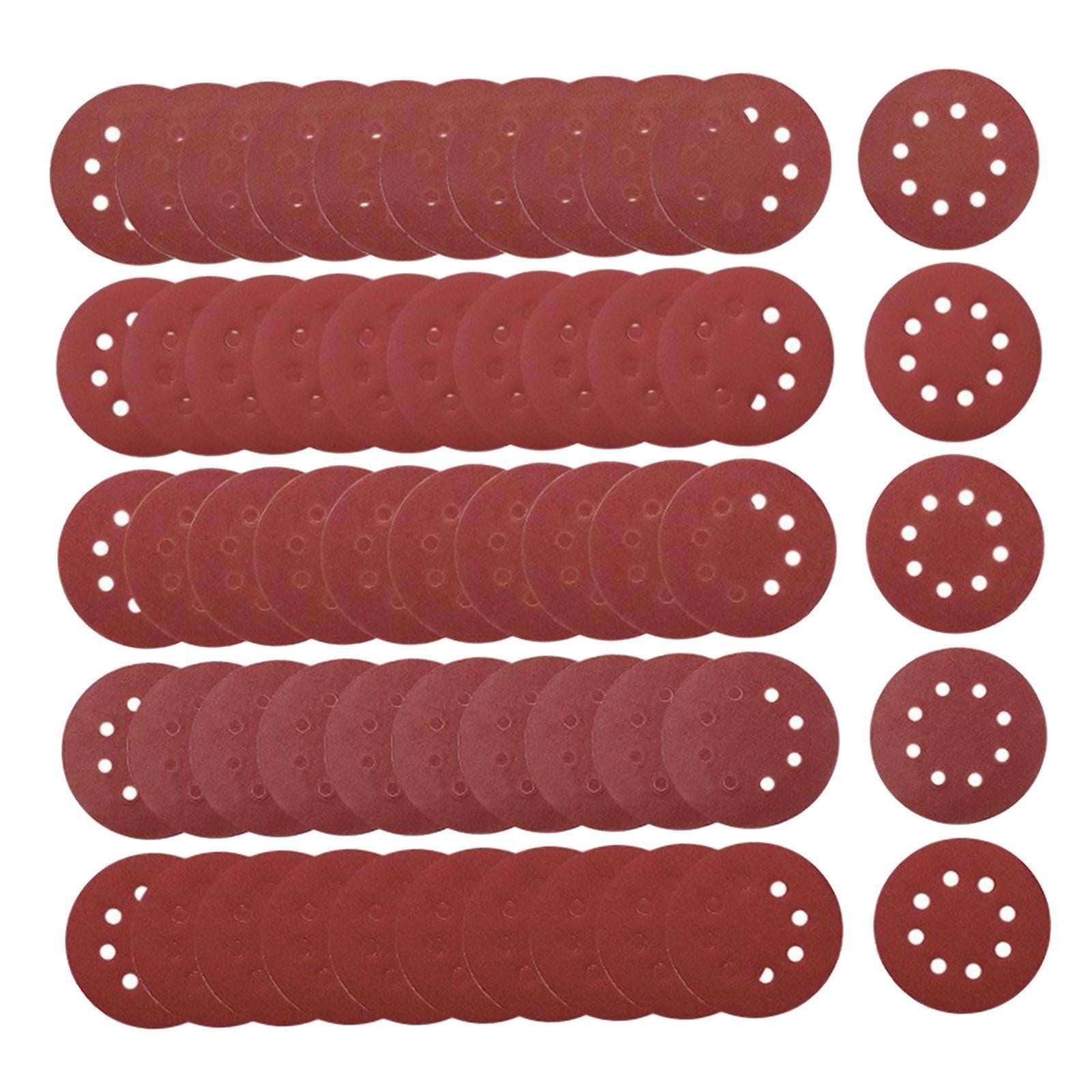 Red Sandpaper 60/ 80/ 100/ 120 /240 Grit Sanding Disc Roll of 100