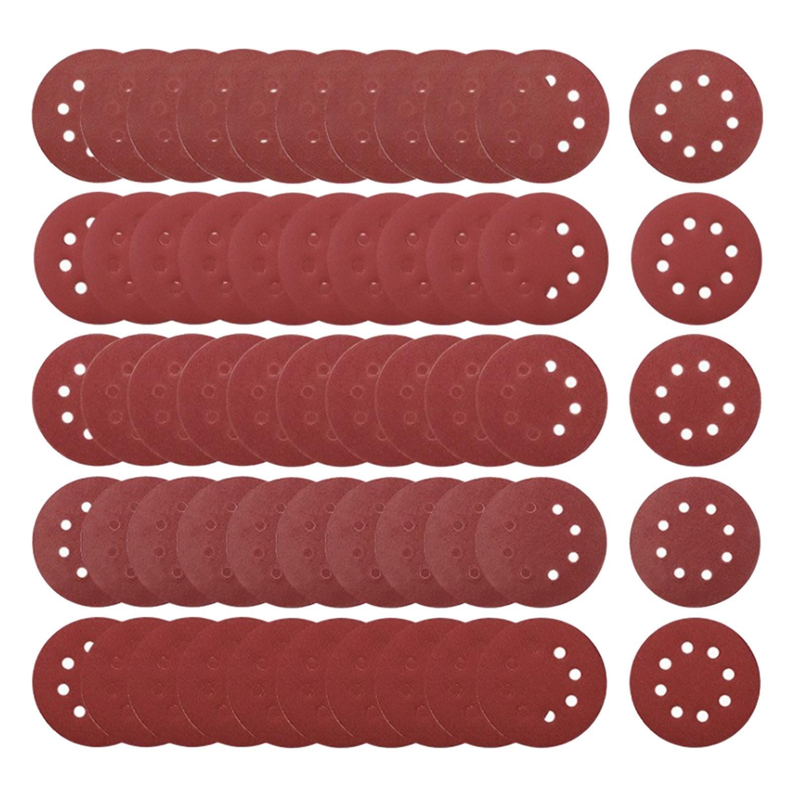 Red Sandpaper 60/ 80/ 100/ 120 /240 Grit Sanding Disc Roll of 100