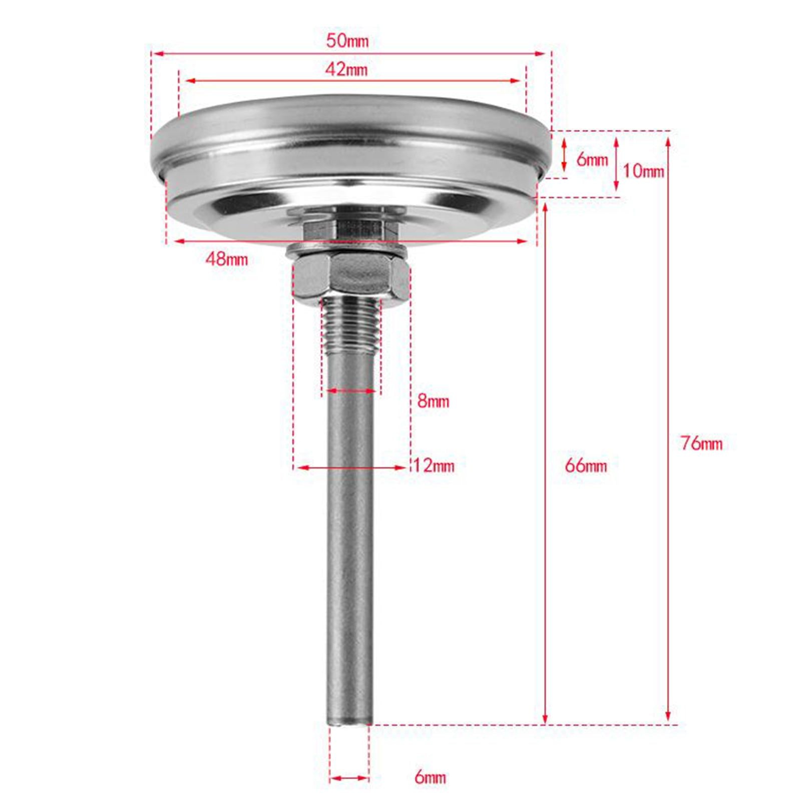 Smoker BBQ Thermometer Temperature Gauge Pit Grill Thermometer for Meat