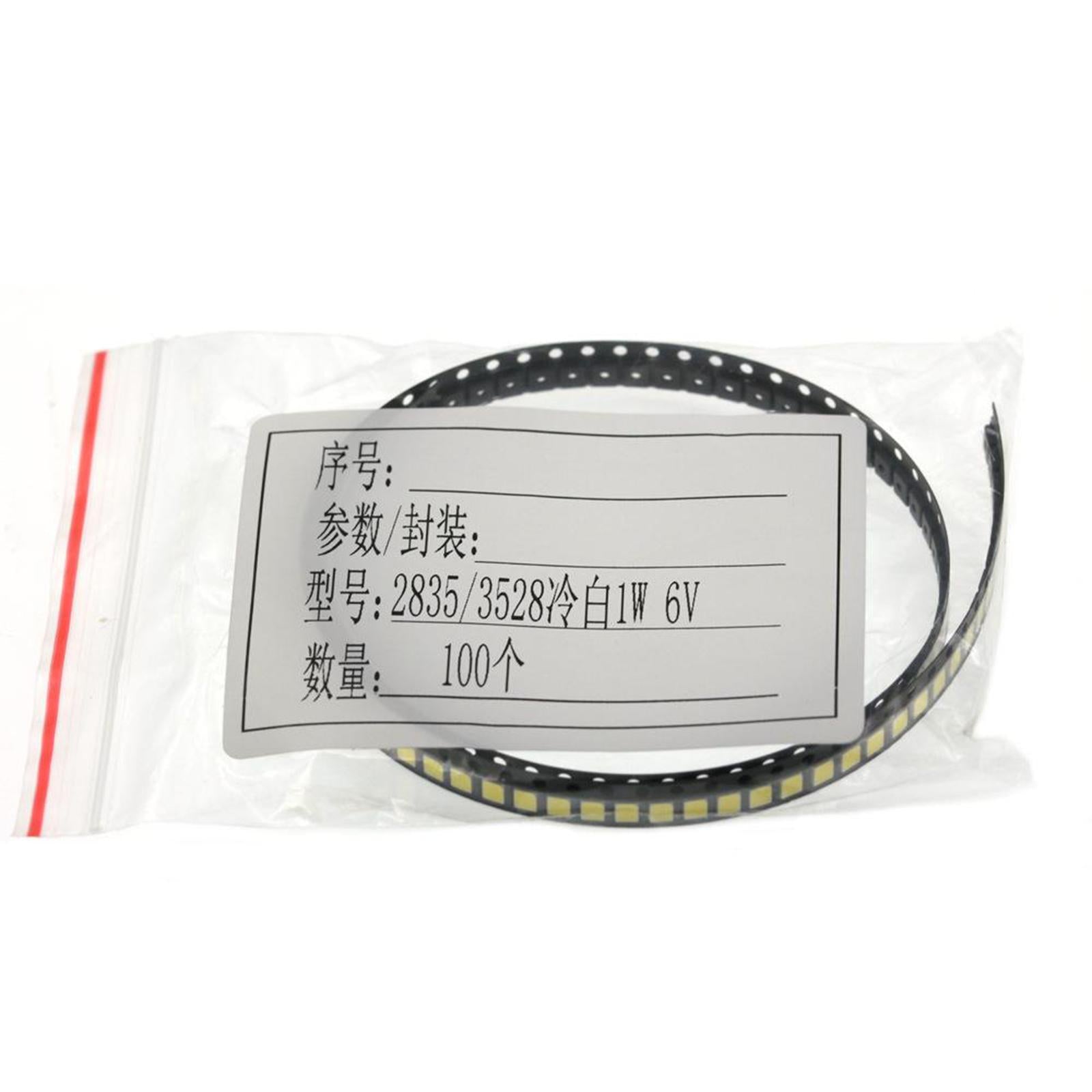 100Pieces SMD 2835 LED Chips Cold White SMD LED lamp Beads LED Light Bead