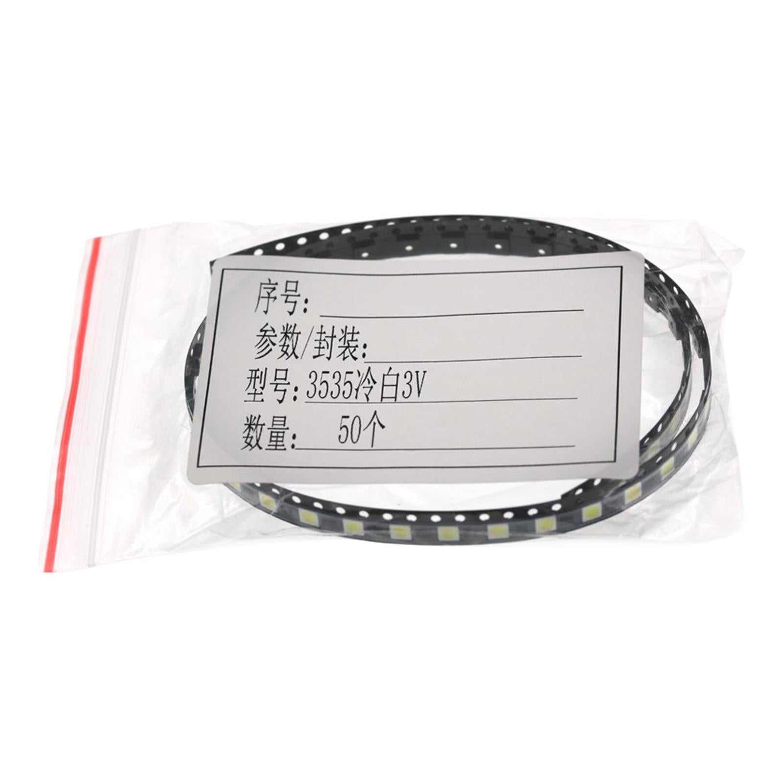 100pcs 3535 COLD WHITE SMD LED Diode Lights Surface Mount Chip 3V
