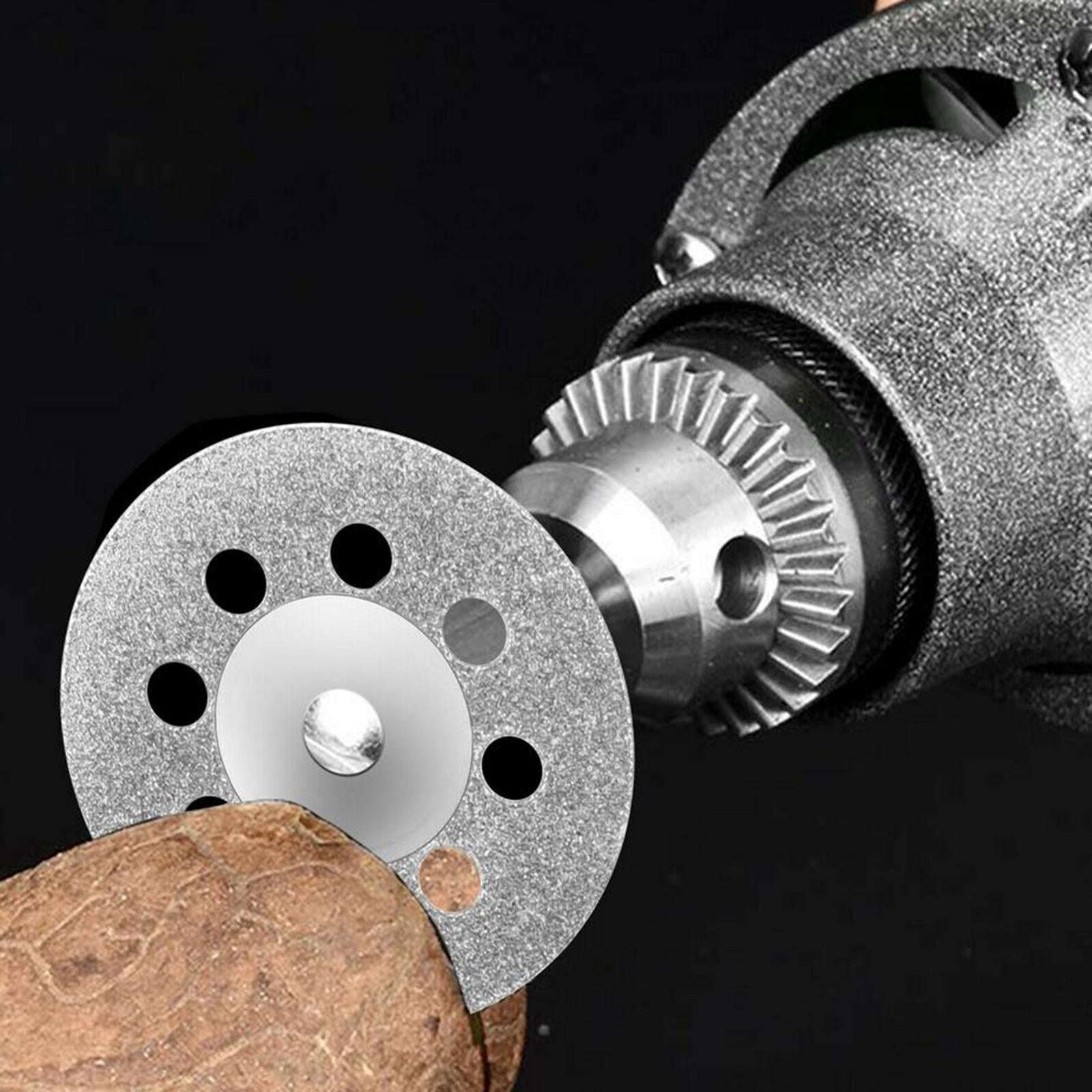 60Pcs Diamond Cutting Wheel with Mandrel and HSS Saw Blade Rotary Tool