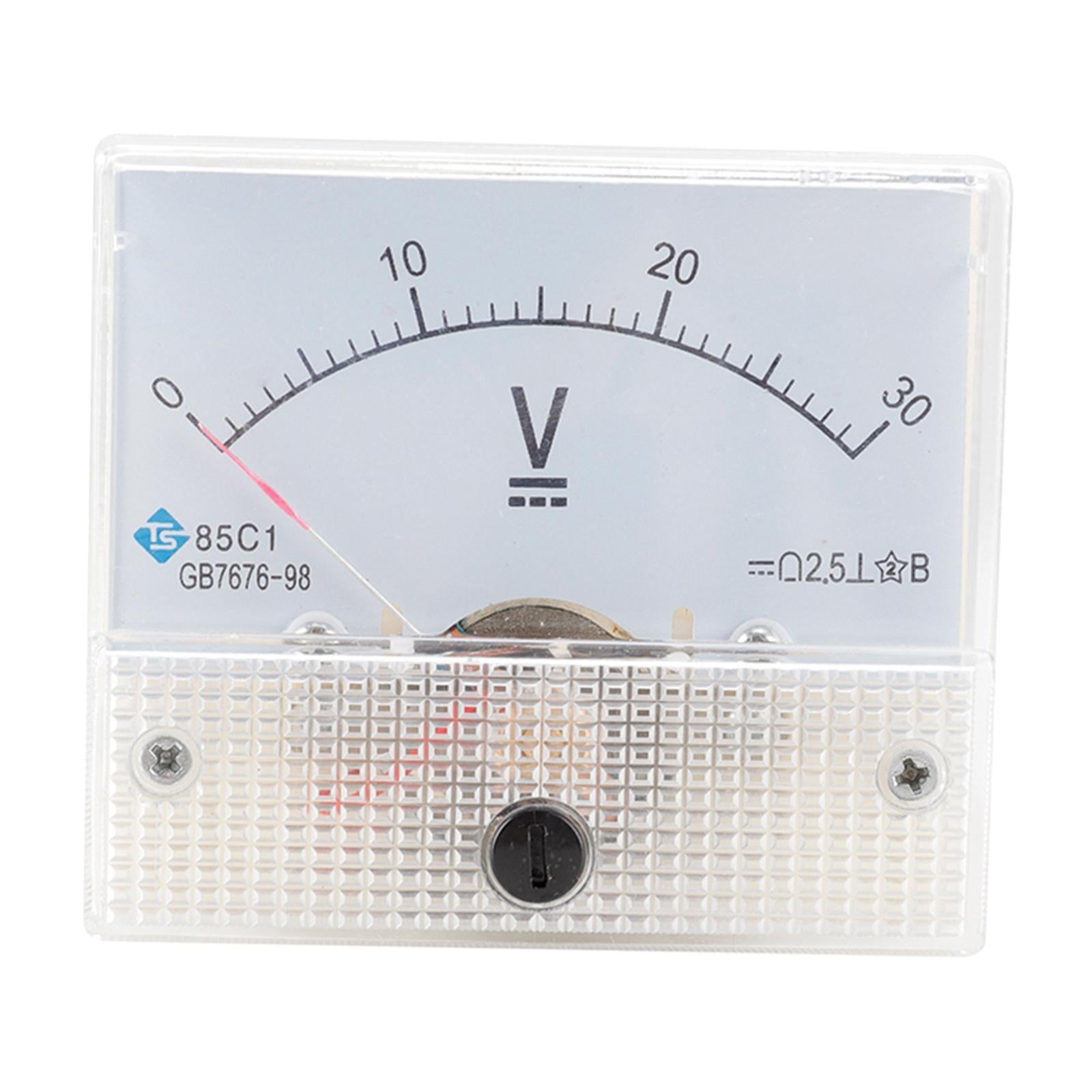 85C1 Analog Panel Meter Voltmeter DC Volt Voltage Meter Gauge DC 0-30V