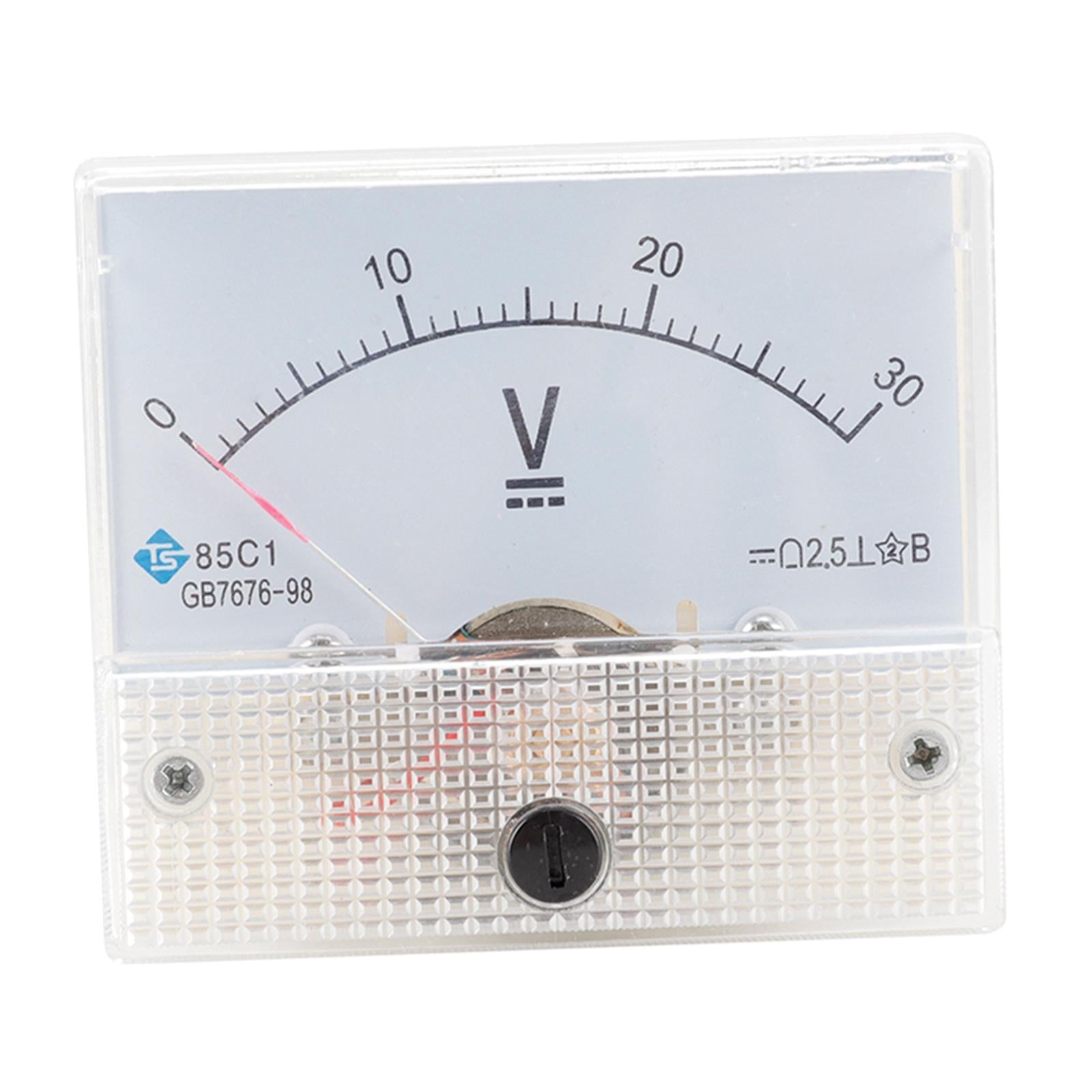 85C1 Analog Panel Meter Voltmeter DC Volt Voltage Meter Gauge DC 0-30V