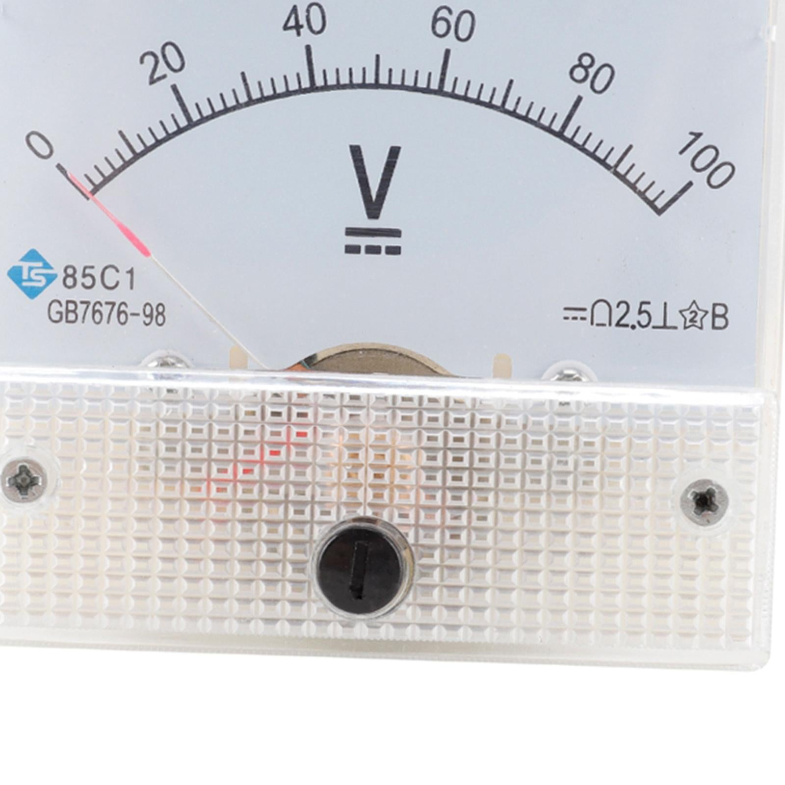 85C1 Analog Panel Meter Voltmeter DC Volt Voltage Meter Gauge DC 0-100V