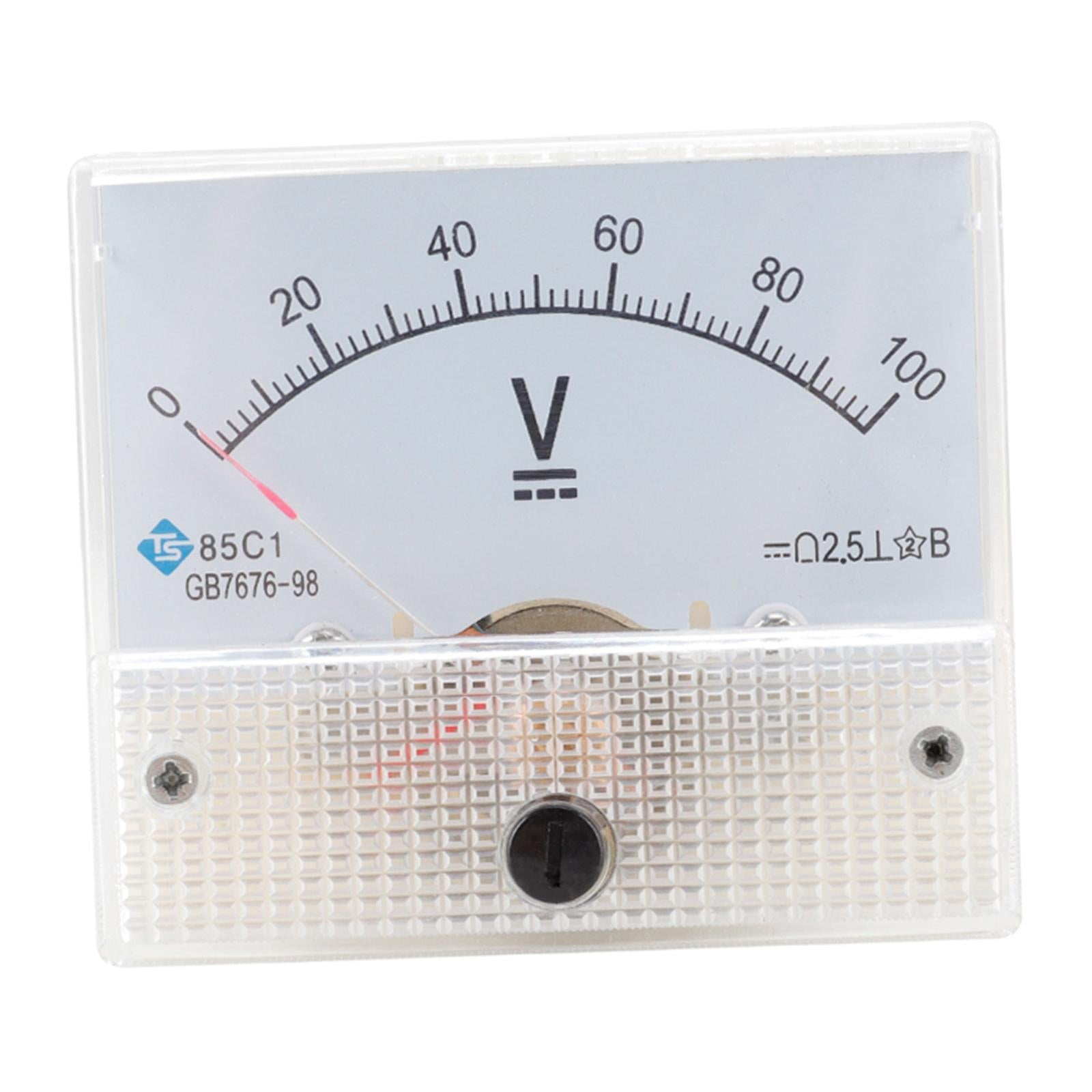 85C1 Analog Panel Meter Voltmeter DC Volt Voltage Meter Gauge DC 0-100V