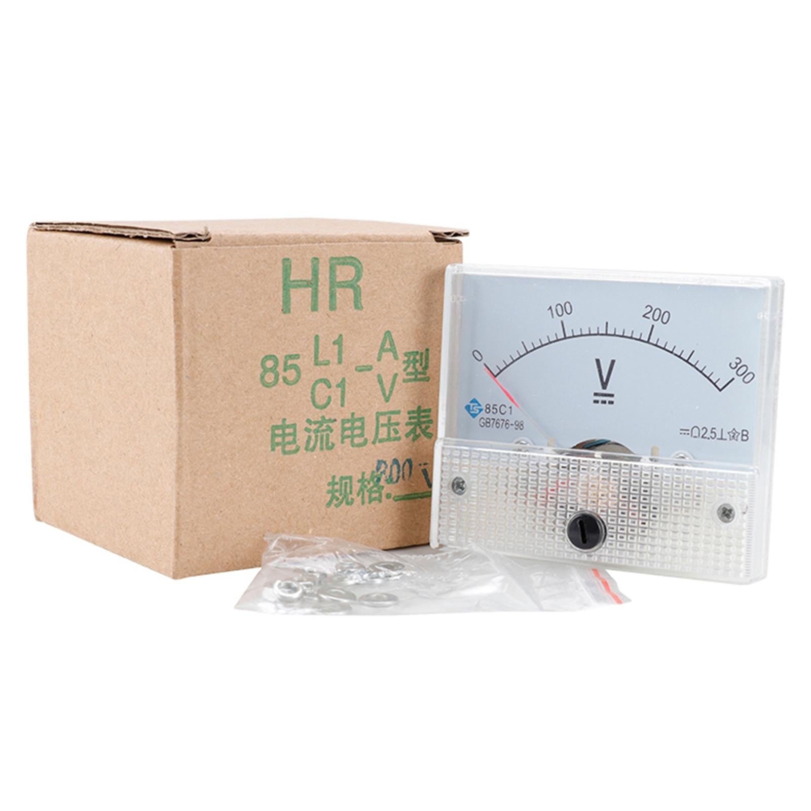 85C1 Analog Panel Meter Voltmeter DC Volt Voltage Meter Gauge DC 0-300V