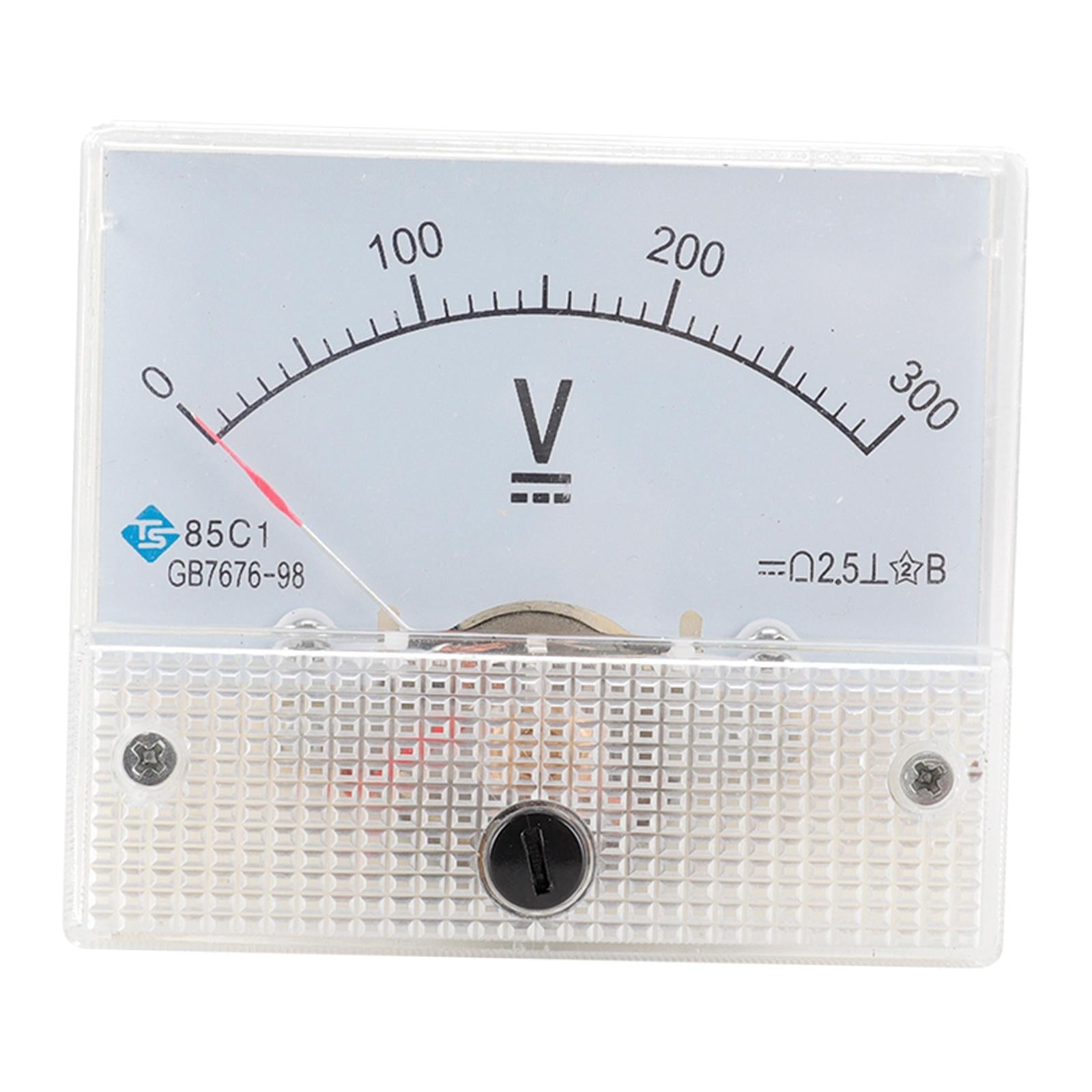 85C1 Analog Panel Meter Voltmeter DC Volt Voltage Meter Gauge DC 0-300V