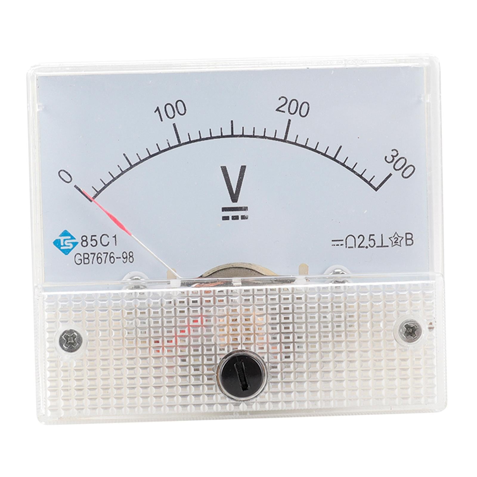 85C1 Analog Panel Meter Voltmeter DC Volt Voltage Meter Gauge DC 0-300V