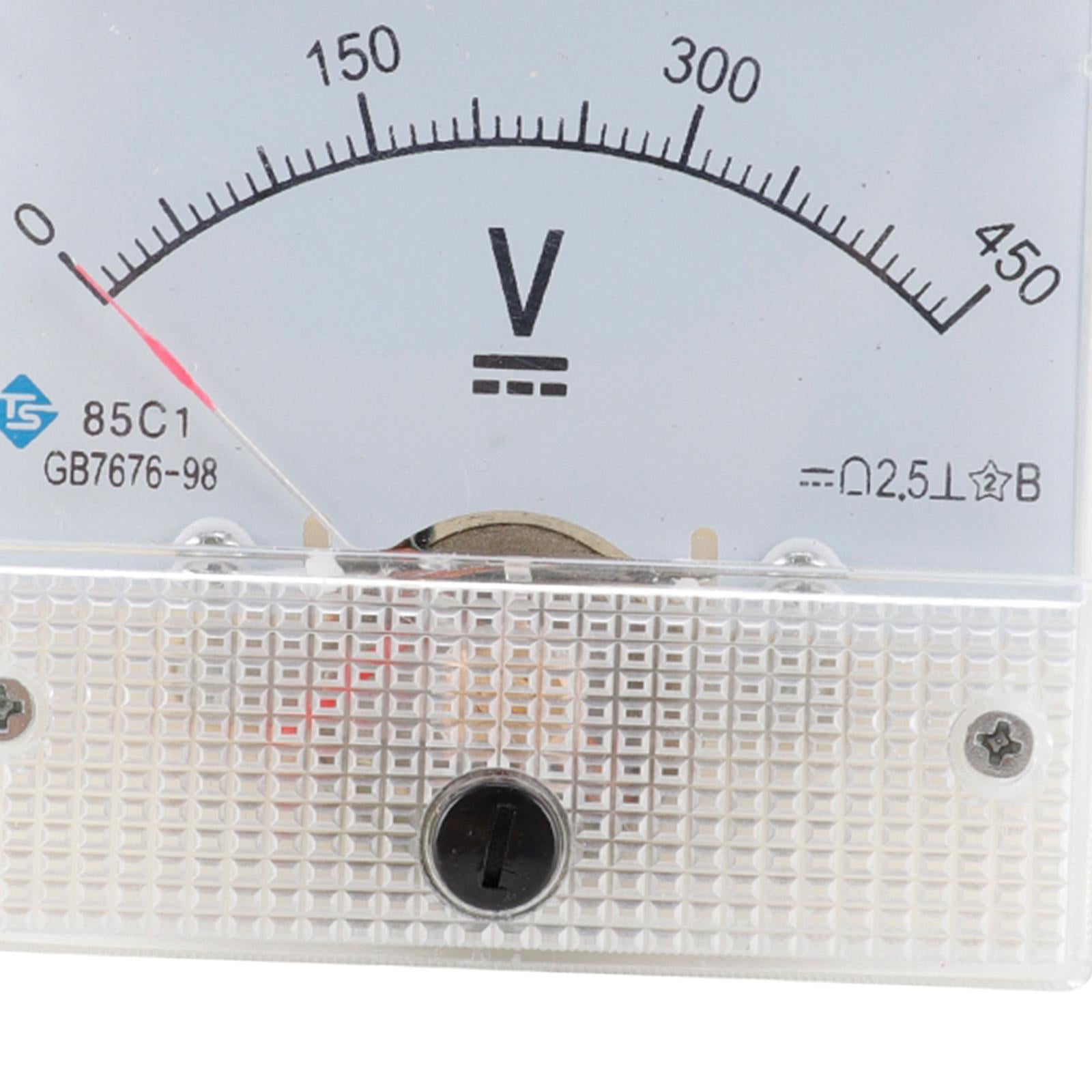 85C1 Analog Panel Meter Voltmeter DC Volt Voltage Meter Gauge DC 0-450V