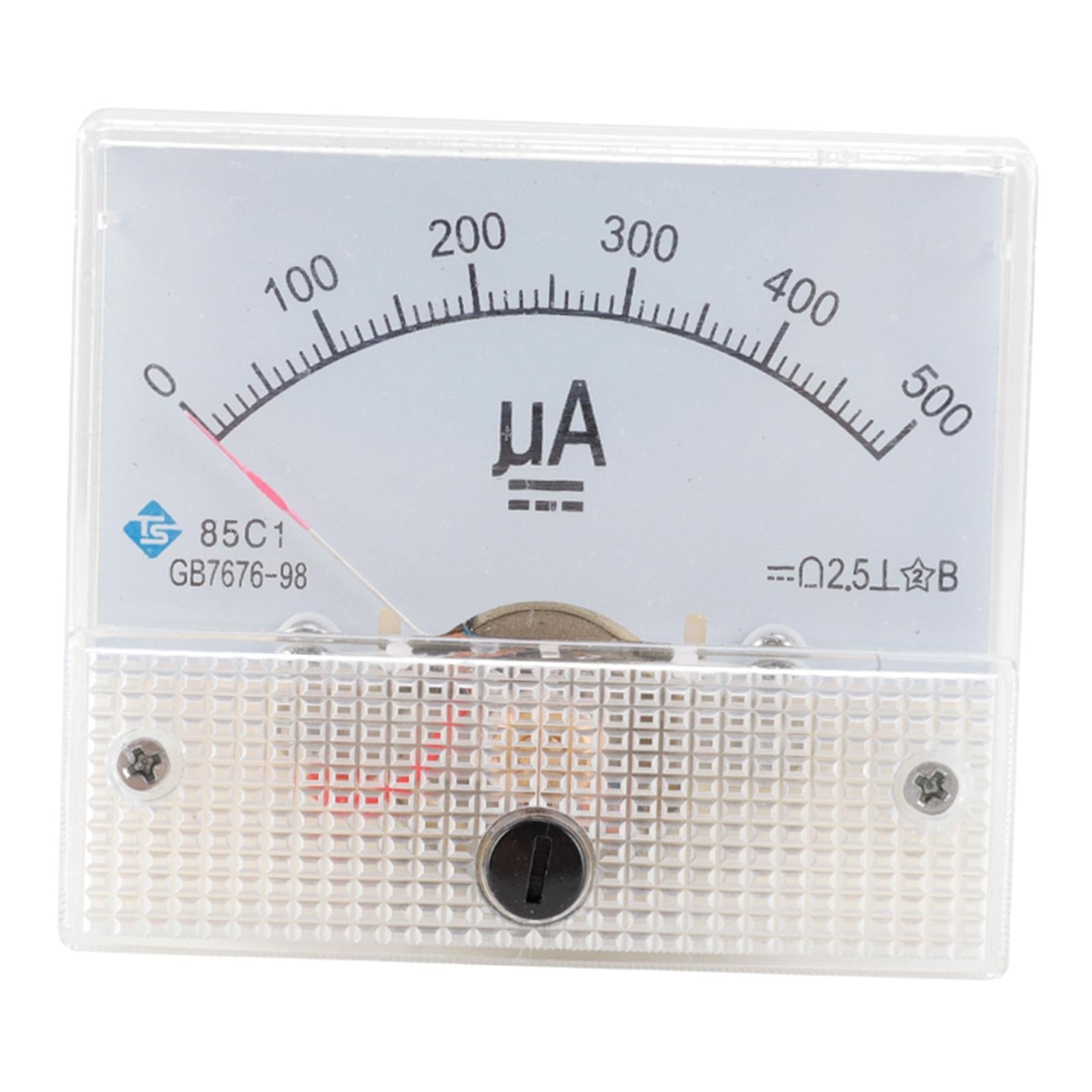 Analog Panel AMP Microamp Current Ammeter Meter Gauge DC DC 0-500uA